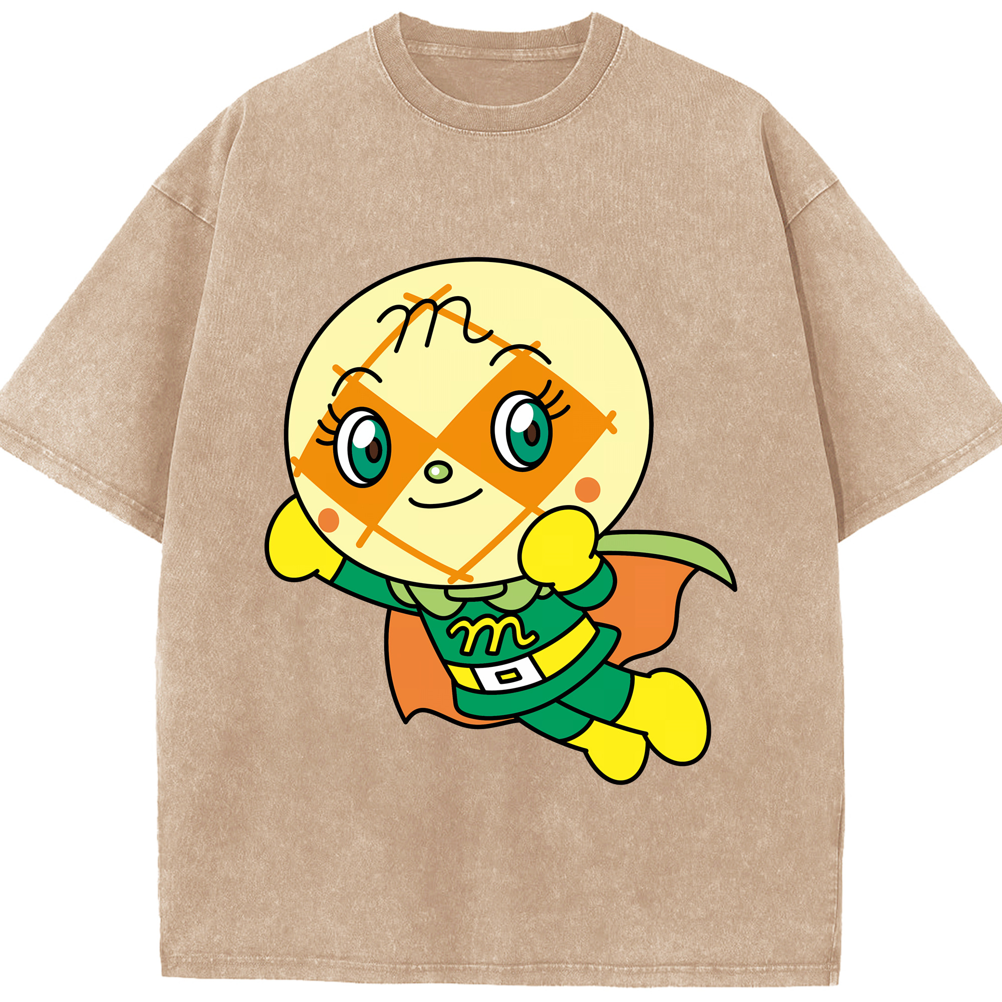 （画像用） アンパンマン Anpanman 綿100% ヴィンテージ風 半袖Tシャツ（フロントプリント）