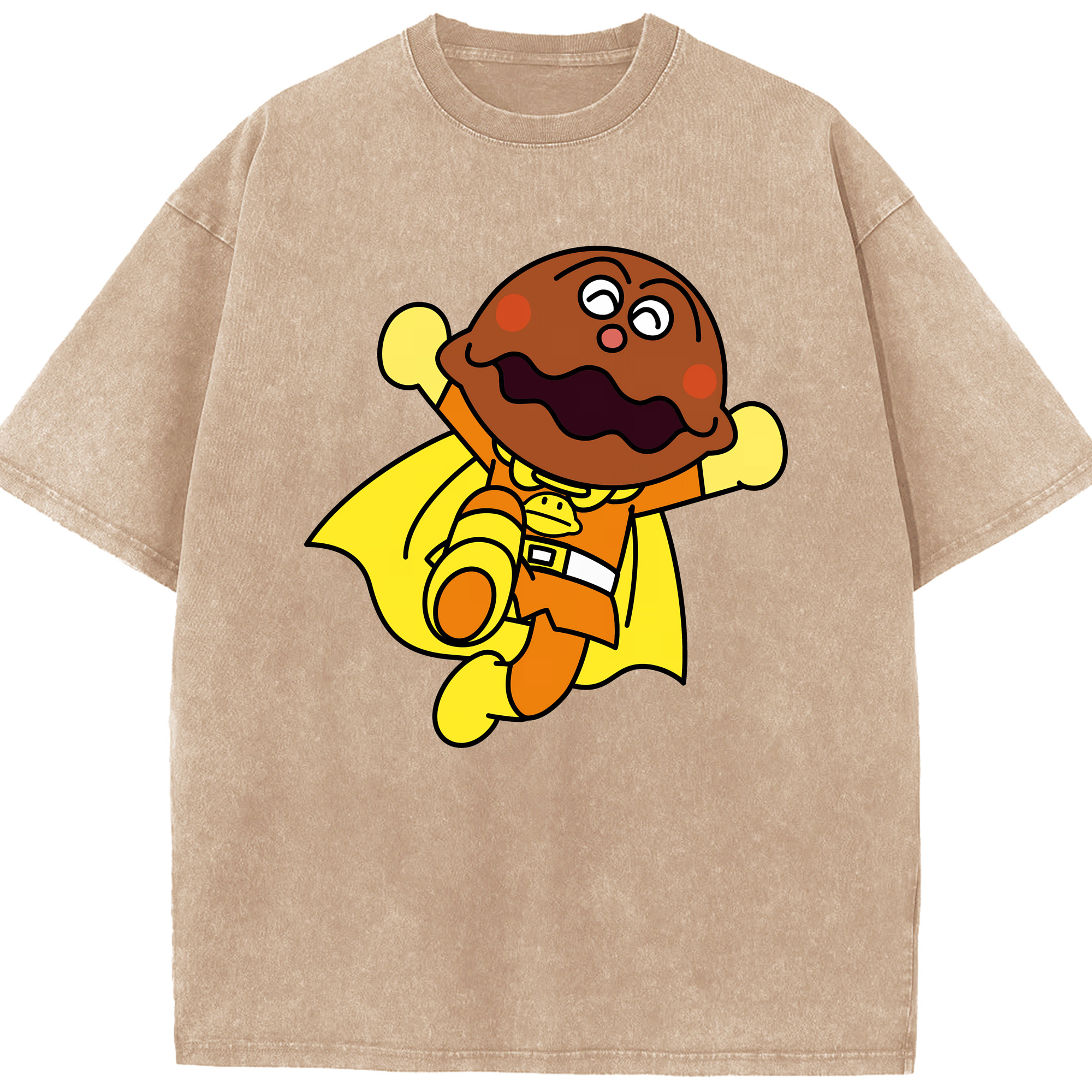 （画像用） アンパンマン Anpanman 綿100% ヴィンテージ風 半袖Tシャツ（フロントプリント）