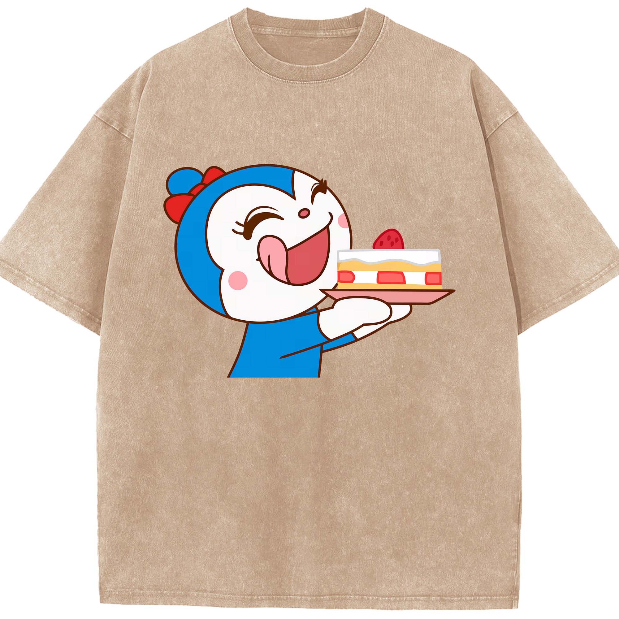 （画像用） アンパンマン Anpanman 綿100% ヴィンテージ風 半袖Tシャツ（フロントプリント）