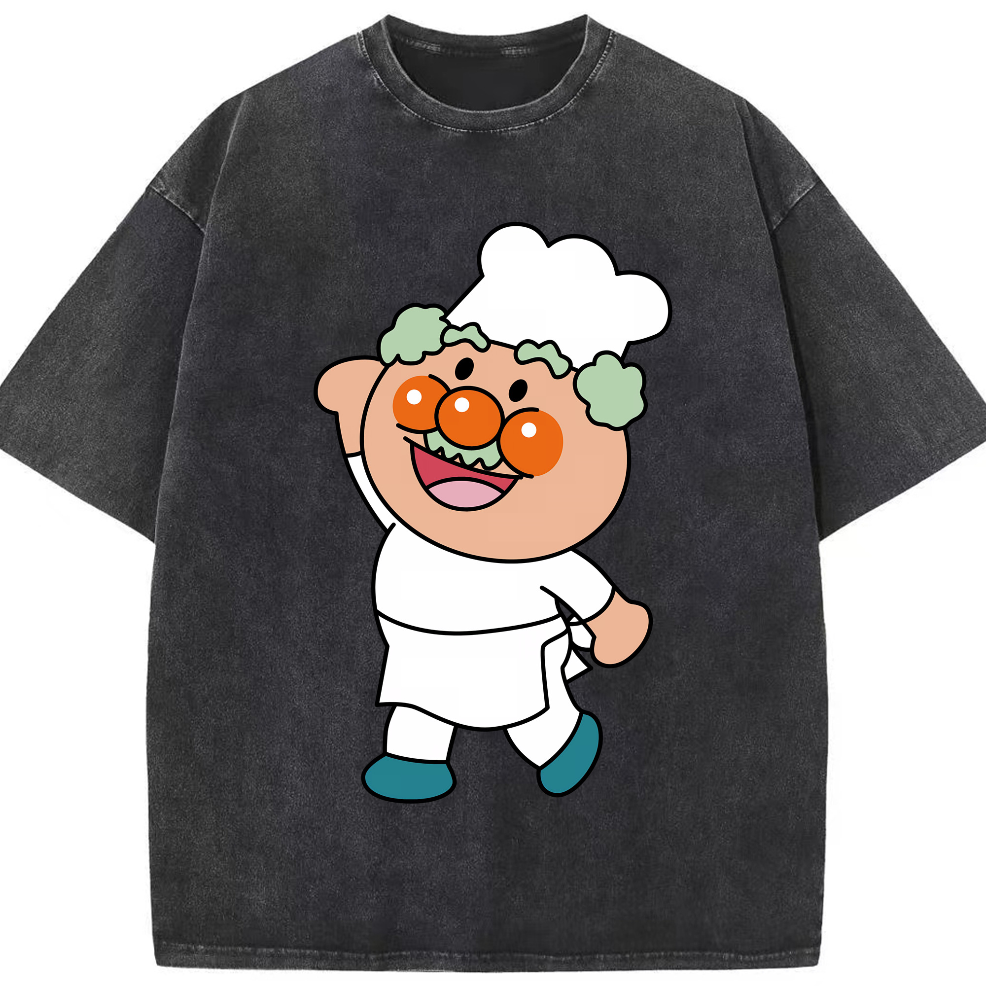 （画像用） アンパンマン Anpanman 綿100% ヴィンテージ風 半袖Tシャツ（フロントプリント）