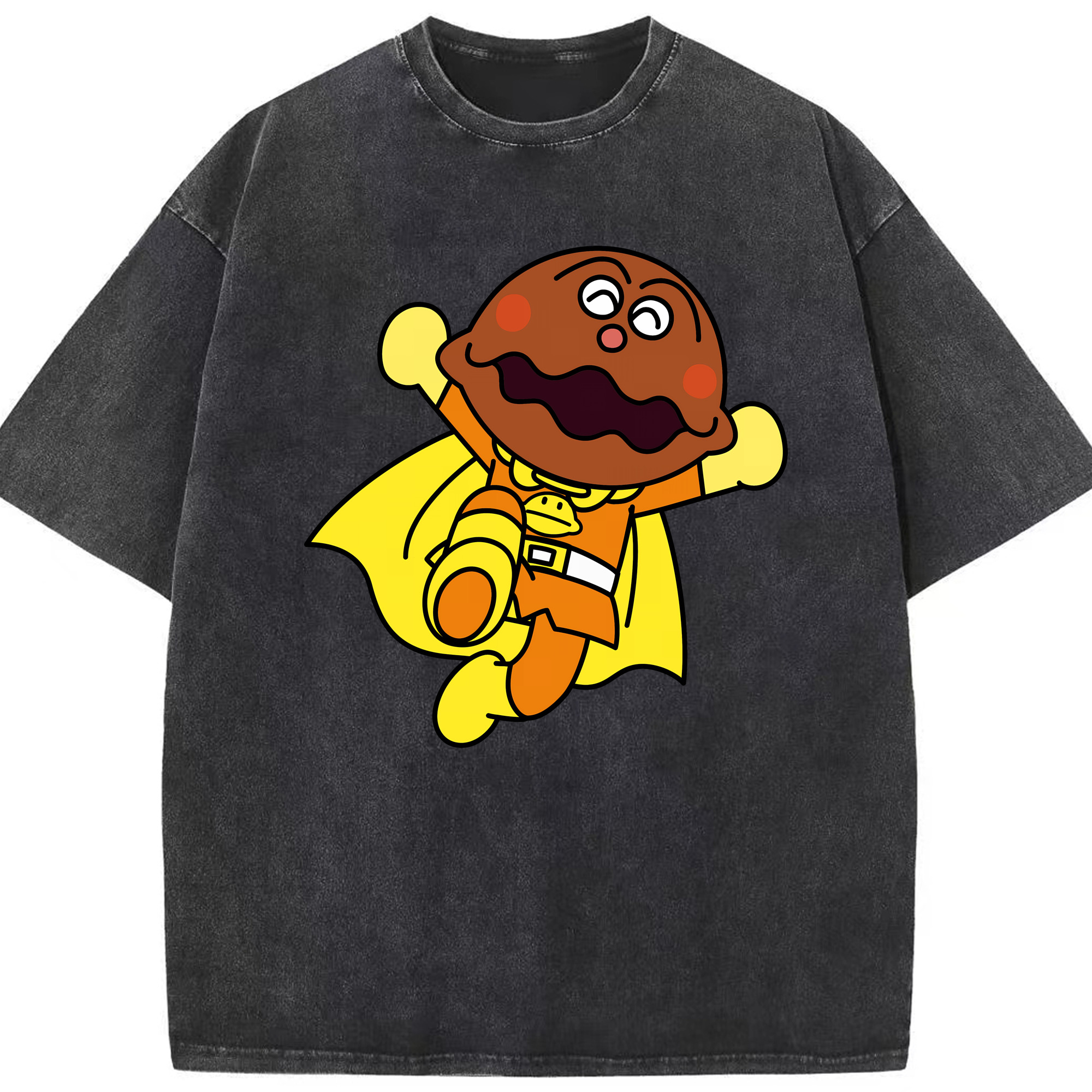 （画像用） アンパンマン Anpanman 綿100% ヴィンテージ風 半袖Tシャツ（フロントプリント）