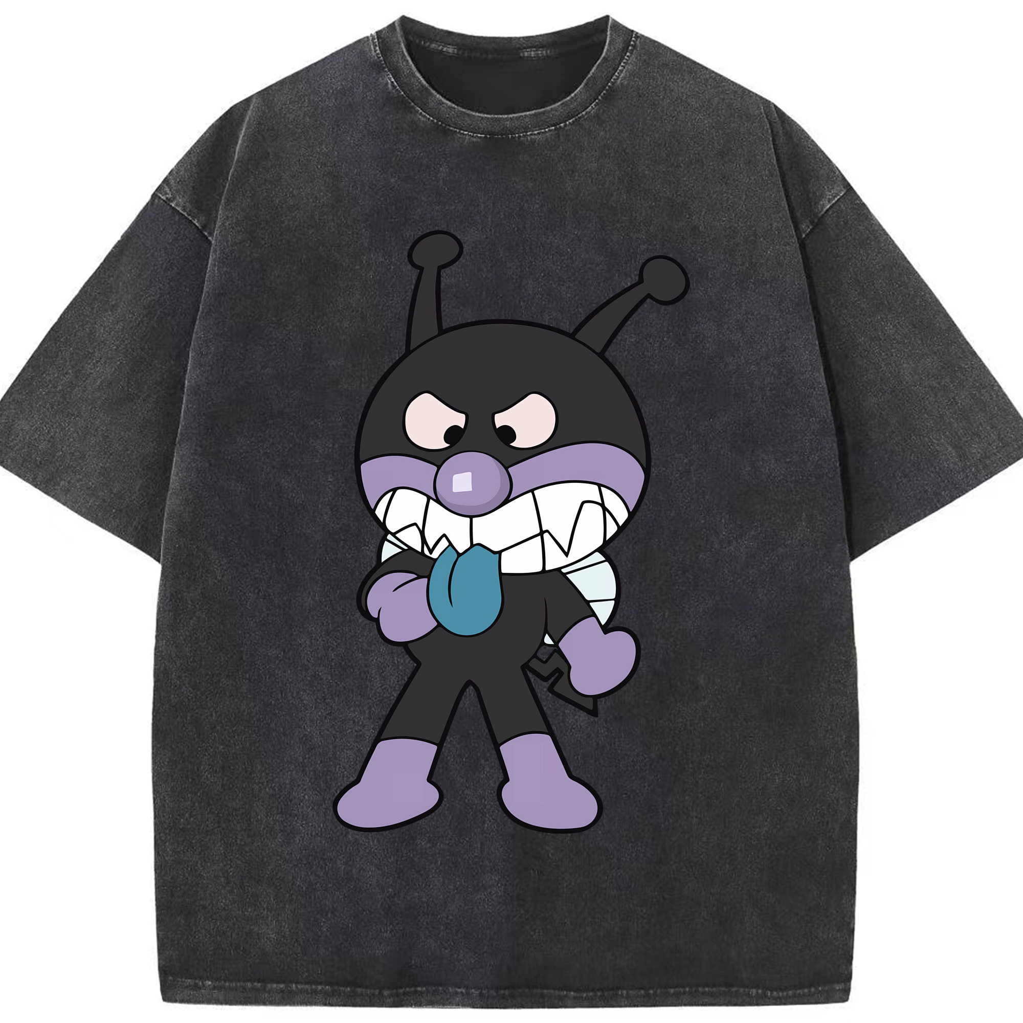 （画像用） アンパンマン Anpanman 綿100% ヴィンテージ風 半袖Tシャツ（フロントプリント）