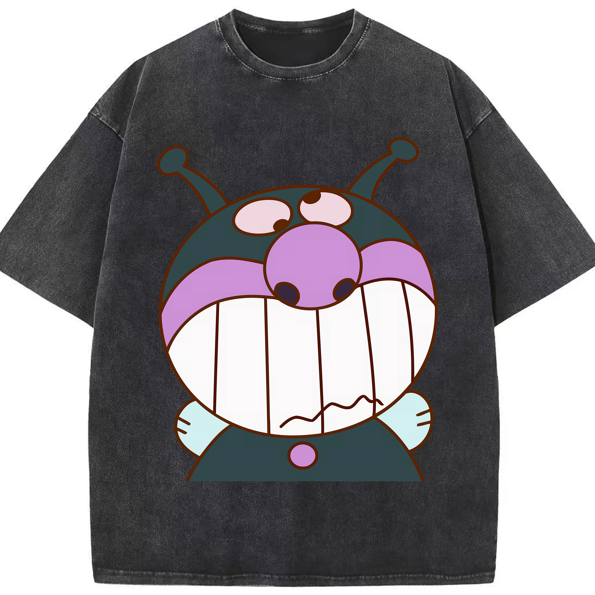 （画像用） アンパンマン Anpanman 綿100% ヴィンテージ風 半袖Tシャツ（フロントプリント）
