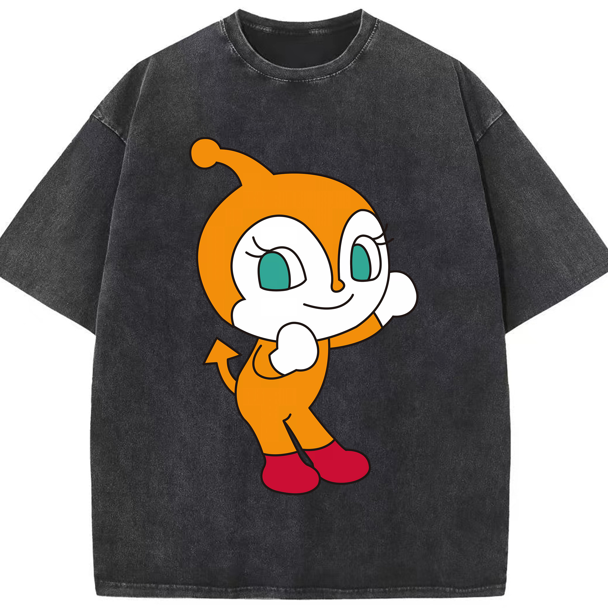 （画像用） アンパンマン Anpanman 綿100% ヴィンテージ風 半袖Tシャツ（フロントプリント）