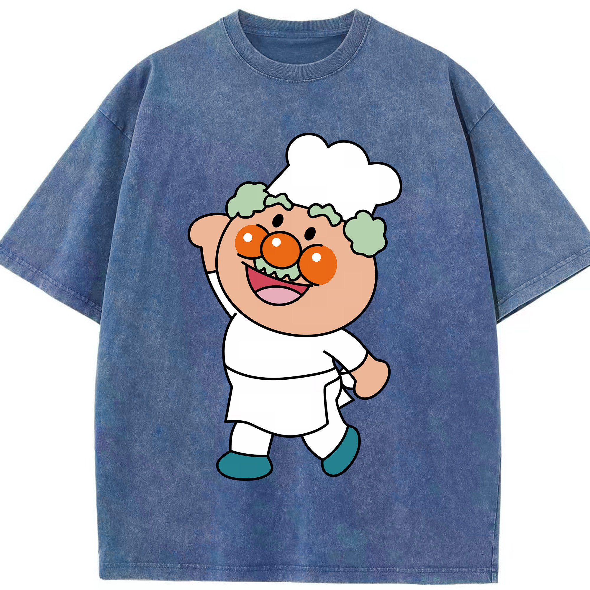 （画像用） アンパンマン Anpanman 綿100% ヴィンテージ風 半袖Tシャツ（フロントプリント）