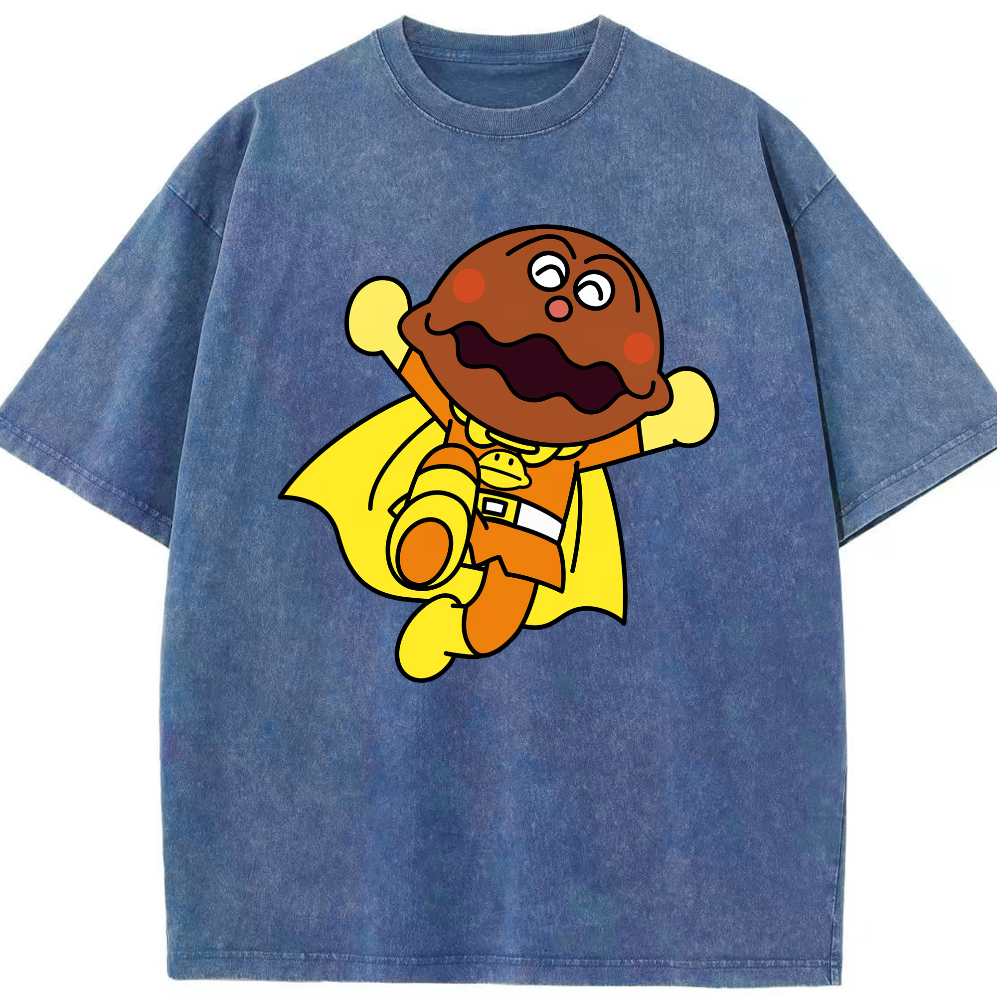 （画像用） アンパンマン Anpanman 綿100% ヴィンテージ風 半袖Tシャツ（フロントプリント）