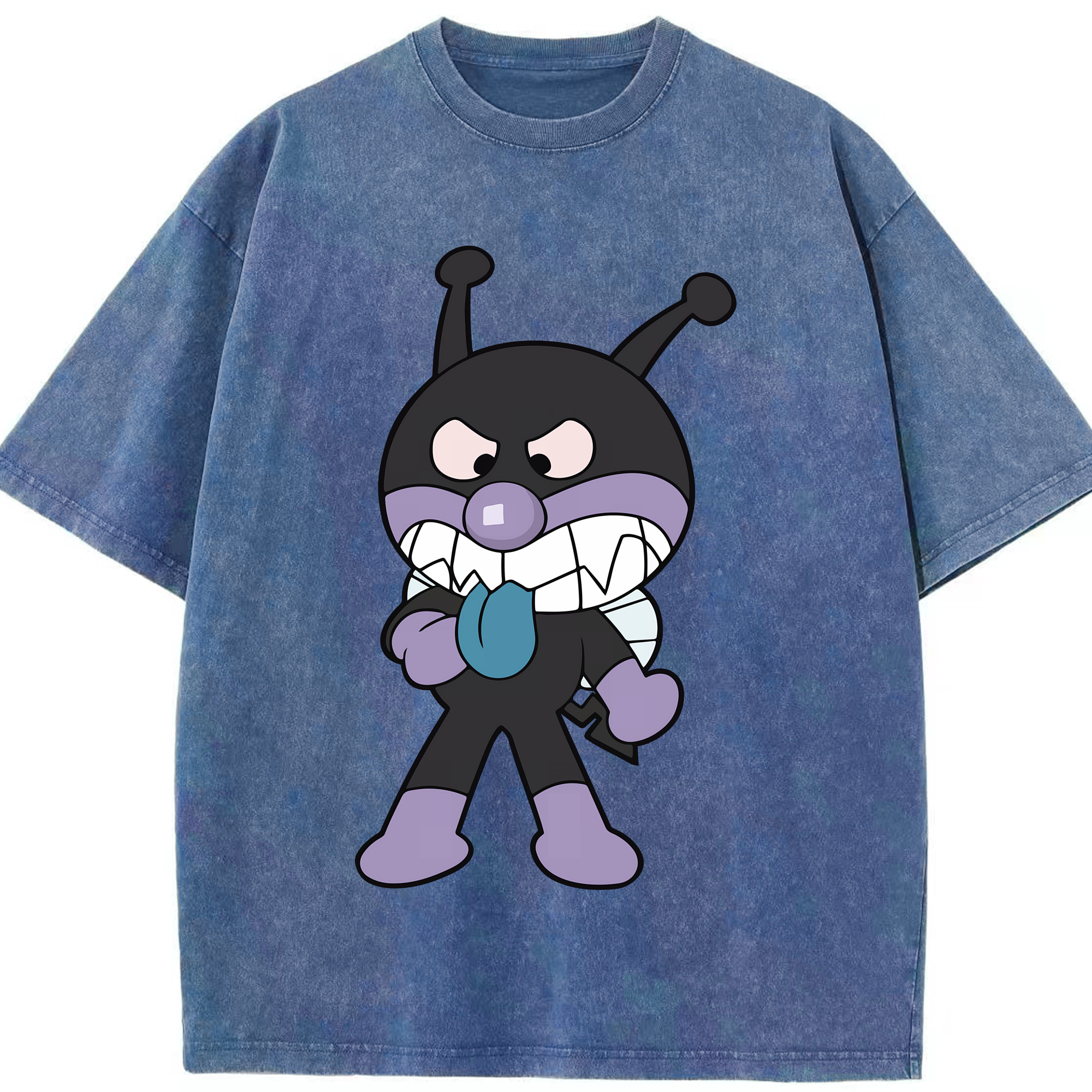 （画像用） アンパンマン Anpanman 綿100% ヴィンテージ風 半袖Tシャツ（フロントプリント）
