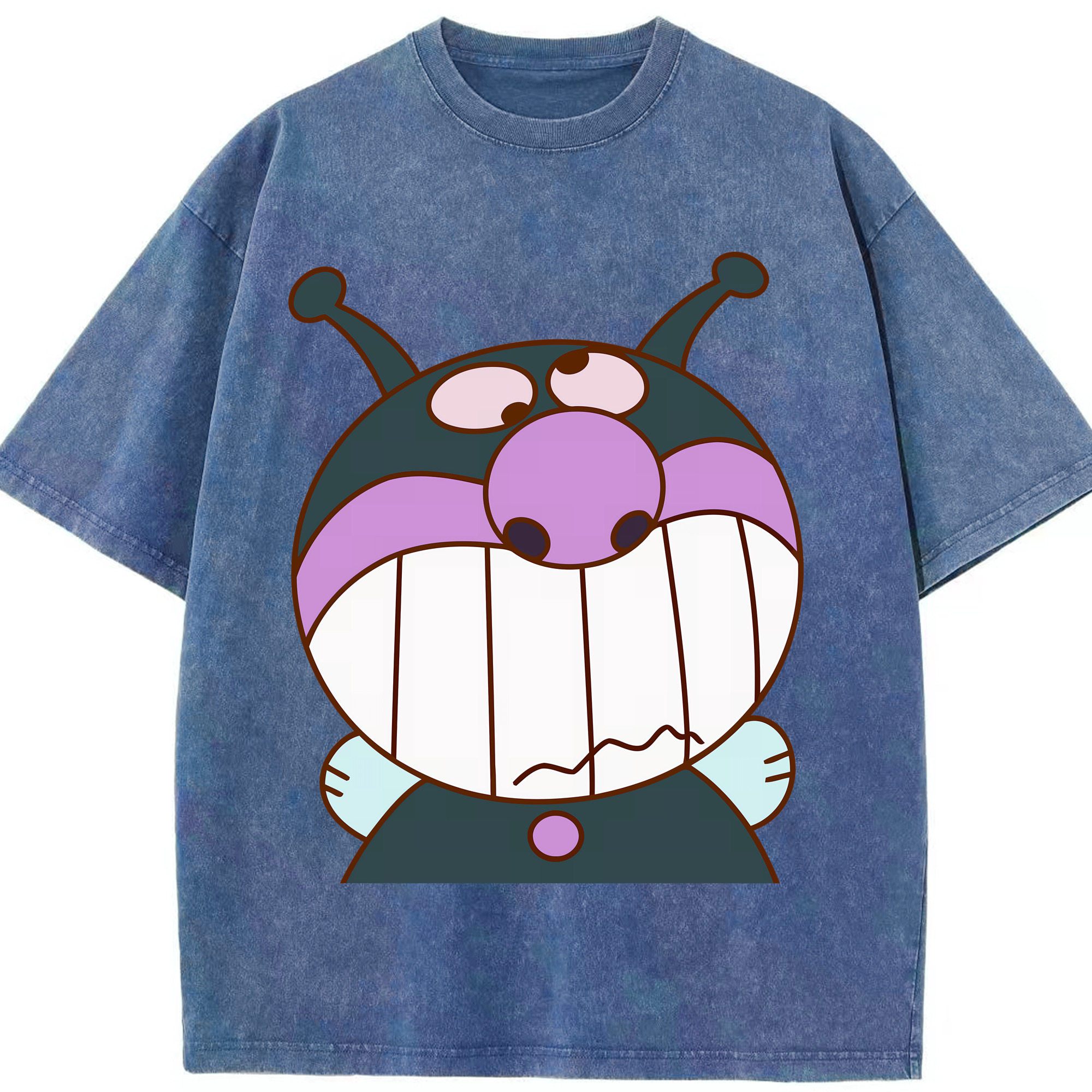 （画像用） アンパンマン Anpanman 綿100% ヴィンテージ風 半袖Tシャツ（フロントプリント）