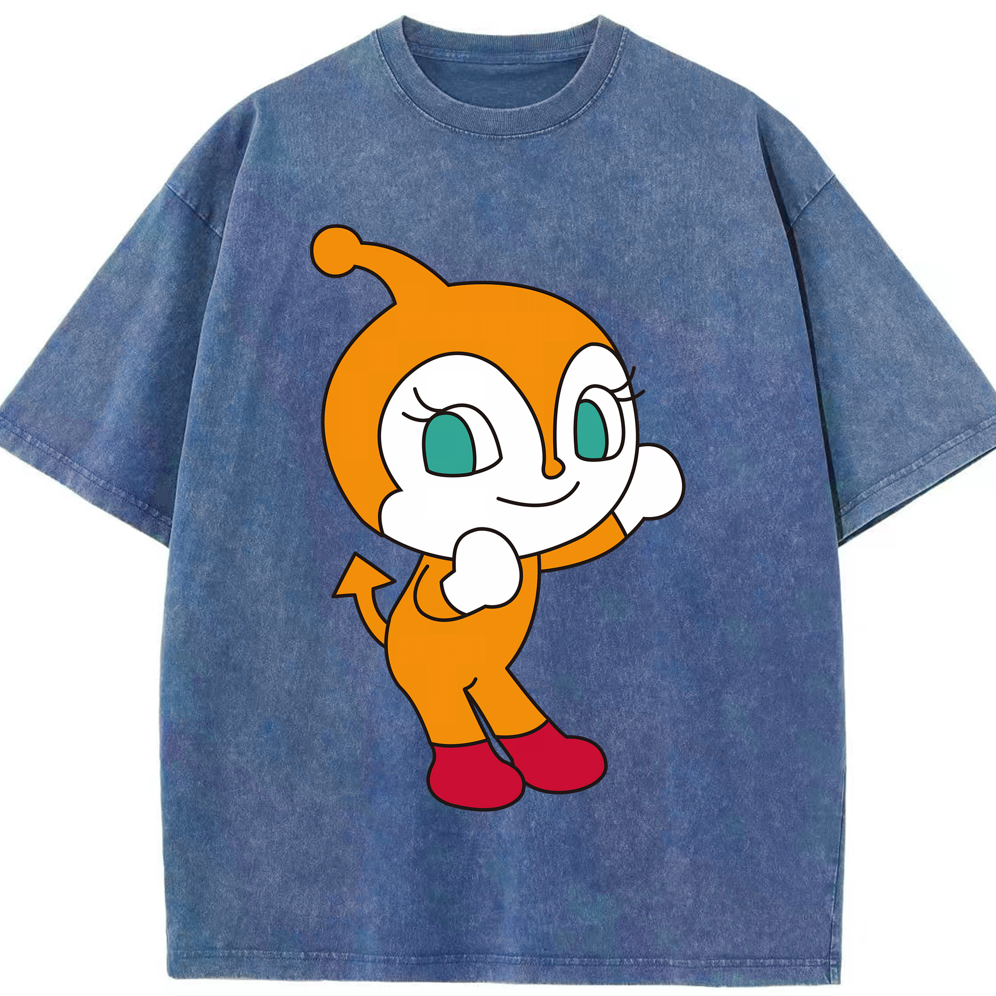 （画像用） アンパンマン Anpanman 綿100% ヴィンテージ風 半袖Tシャツ（フロントプリント）