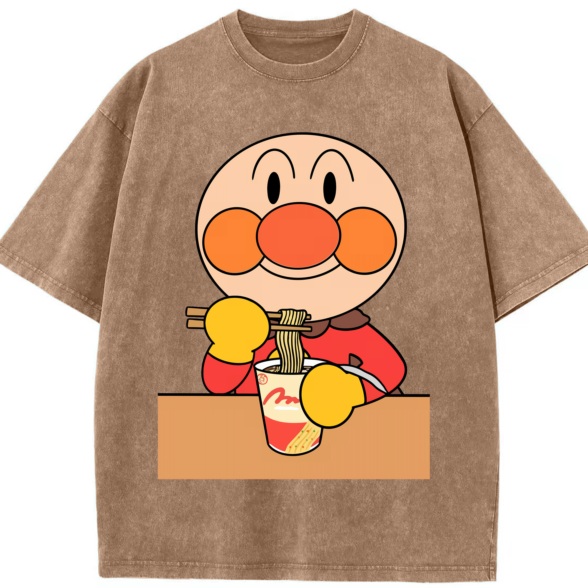 （画像用） アンパンマン Anpanman 綿100% ヴィンテージ風 半袖Tシャツ（フロントプリント）