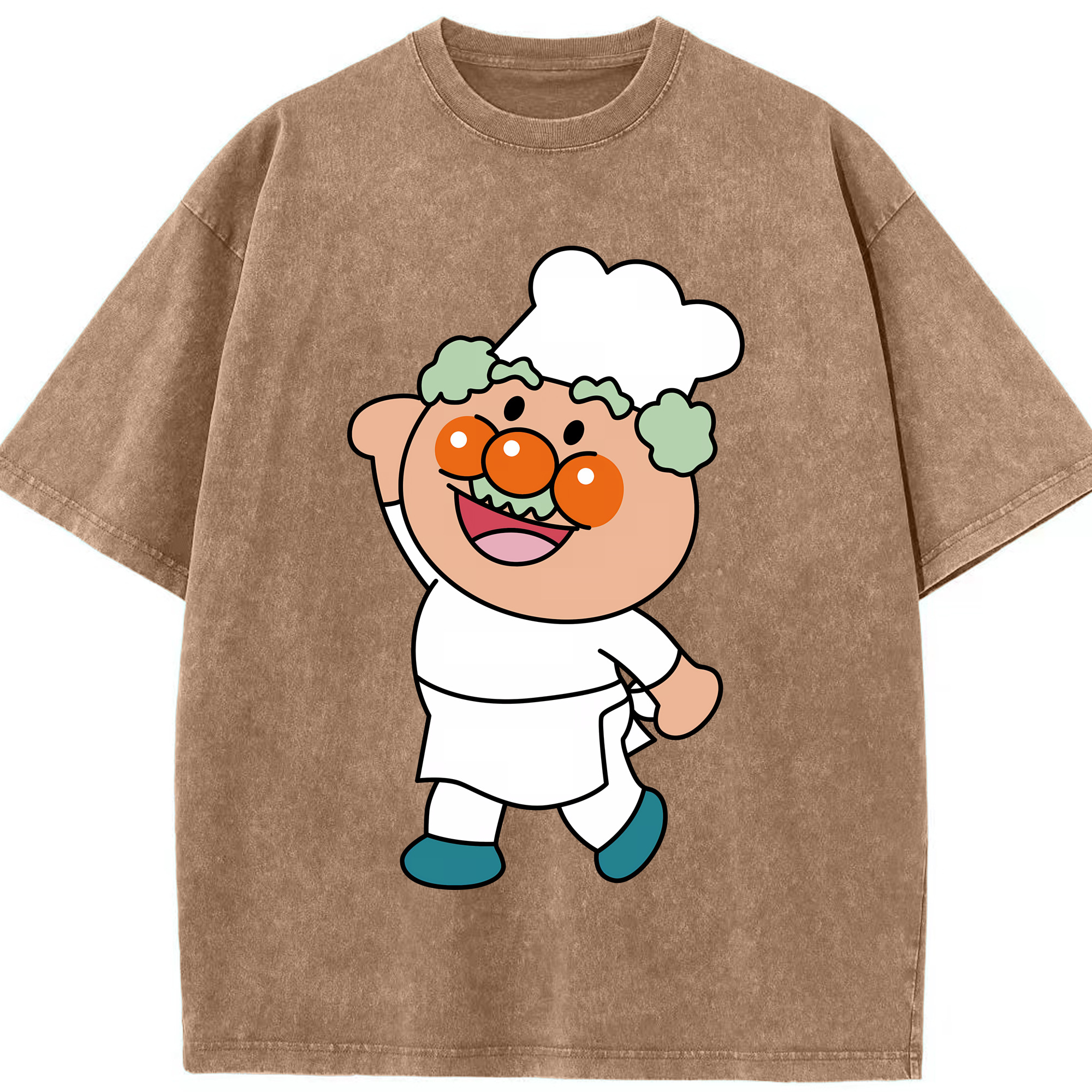 （画像用） アンパンマン Anpanman 綿100% ヴィンテージ風 半袖Tシャツ（フロントプリント）