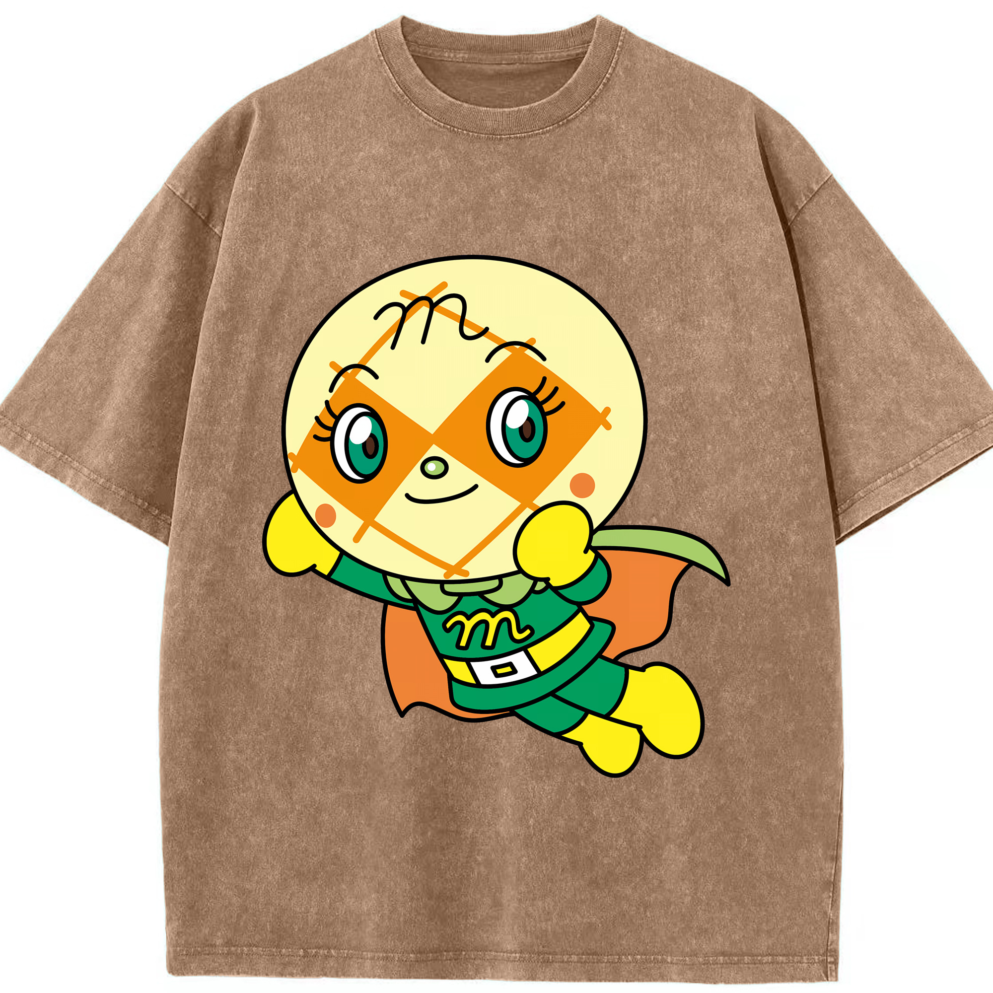 （画像用） アンパンマン Anpanman 綿100% ヴィンテージ風 半袖Tシャツ（フロントプリント）