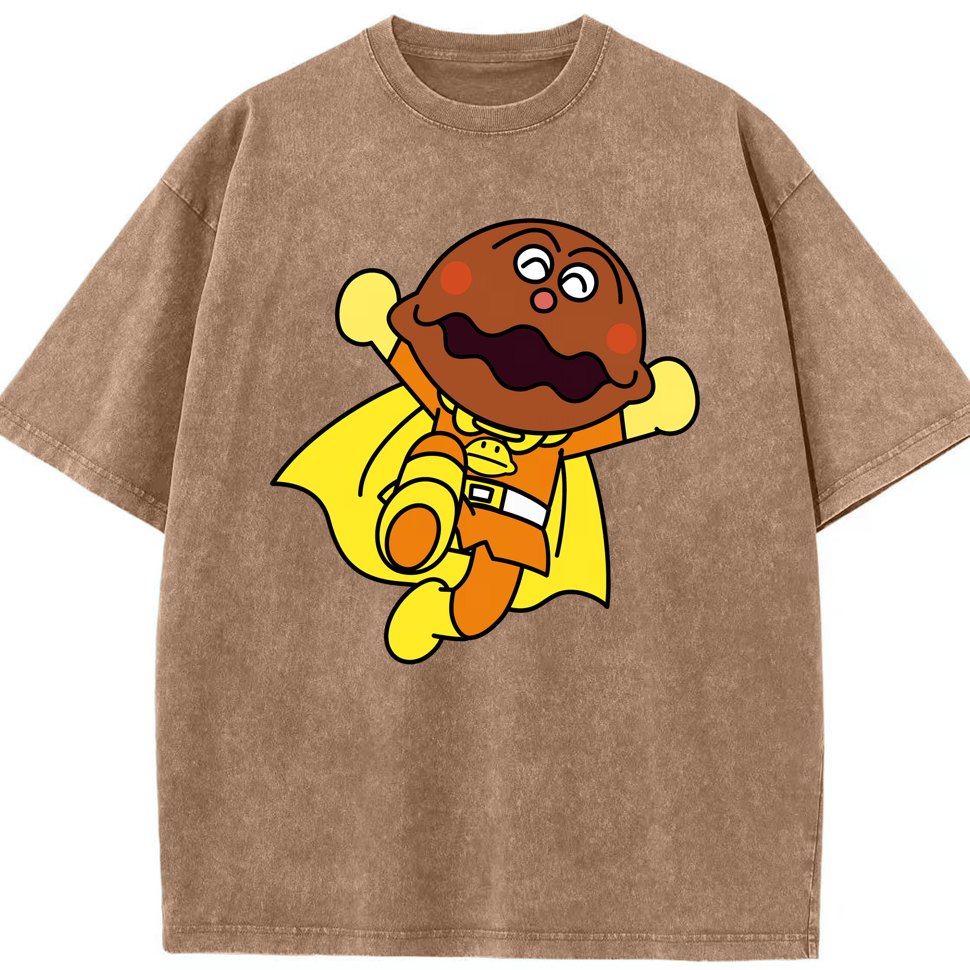 （画像用） アンパンマン Anpanman 綿100% ヴィンテージ風 半袖Tシャツ（フロントプリント）