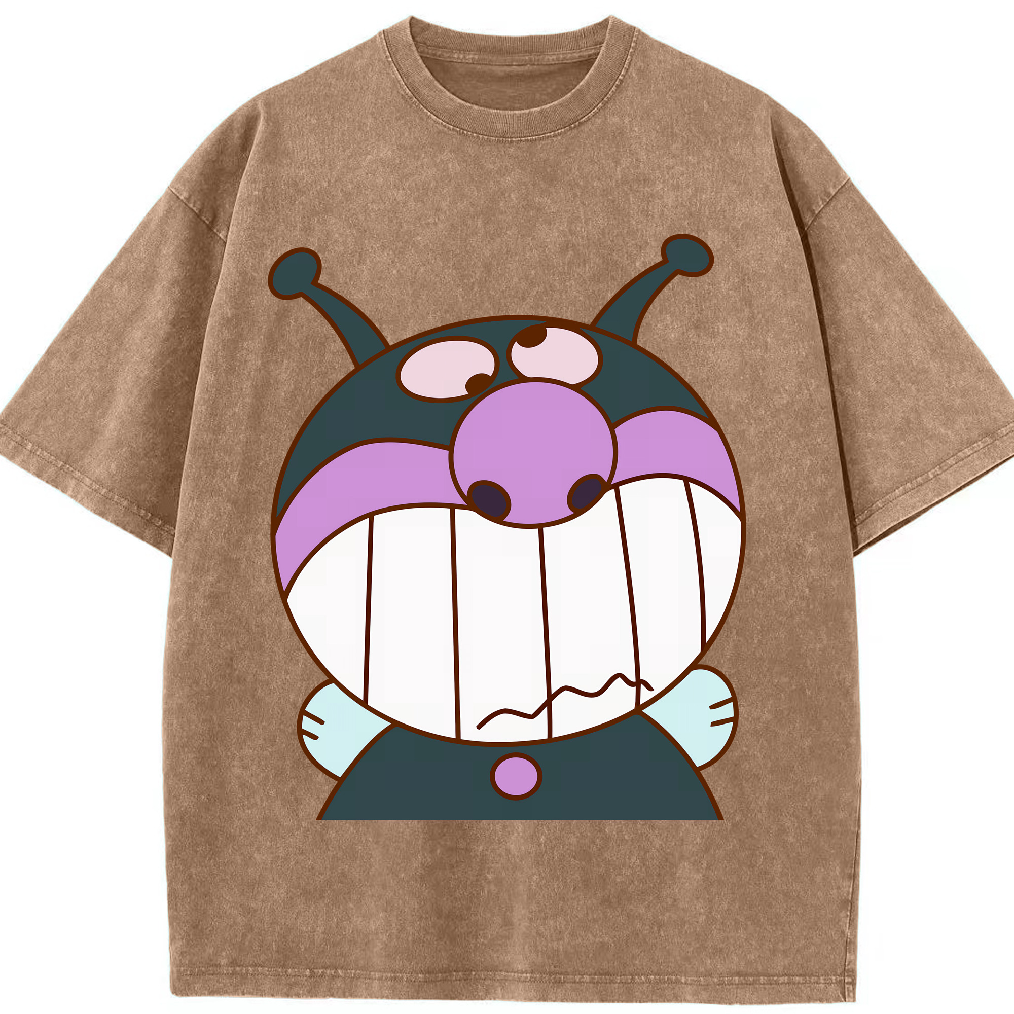 （画像用） アンパンマン Anpanman 綿100% ヴィンテージ風 半袖Tシャツ（フロントプリント）