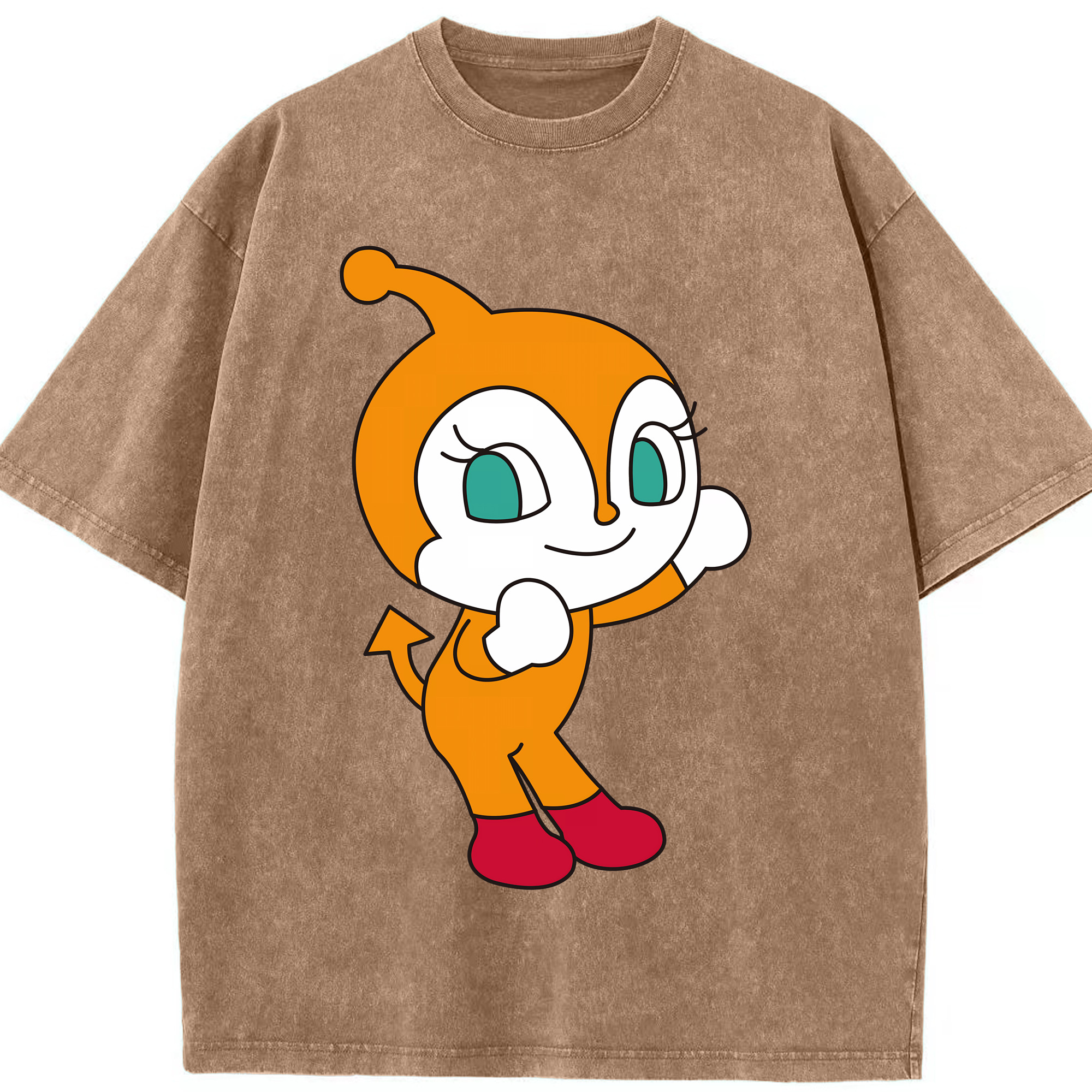 （画像用） アンパンマン Anpanman 綿100% ヴィンテージ風 半袖Tシャツ（フロントプリント）