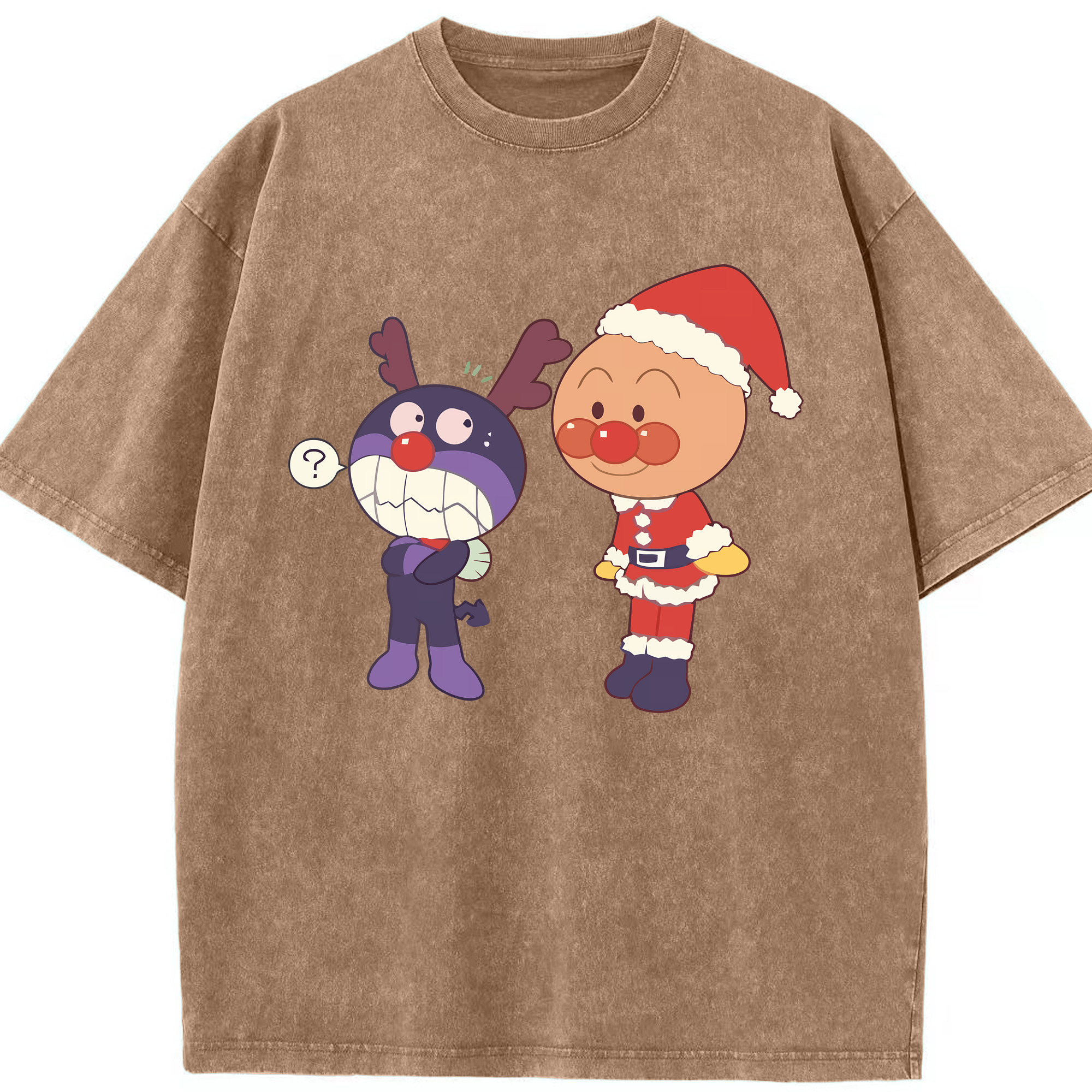 （画像用） アンパンマン Anpanman 綿100% ヴィンテージ風 半袖Tシャツ（フロントプリント）
