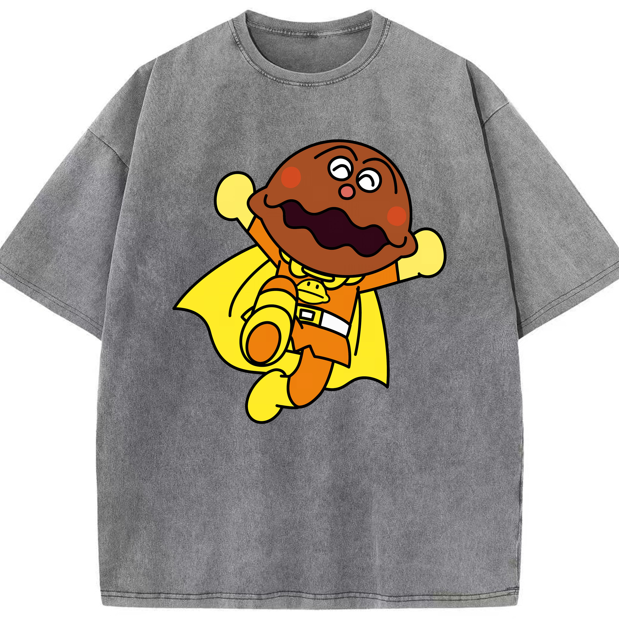 （画像用） アンパンマン Anpanman 綿100% ヴィンテージ風 半袖Tシャツ（フロントプリント）