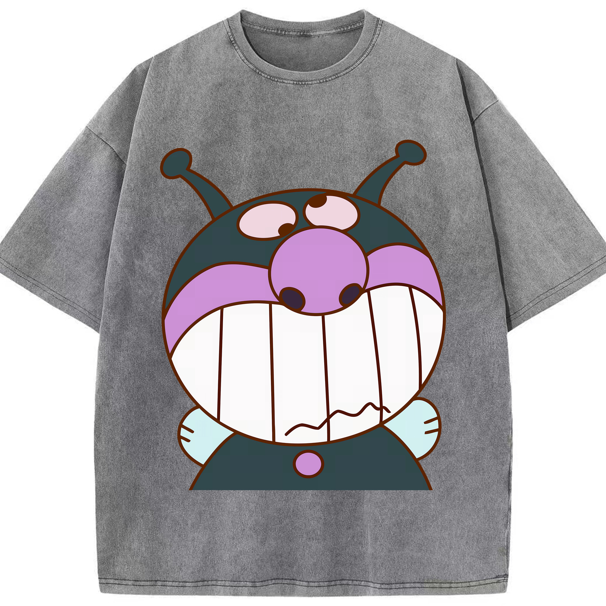 （画像用） アンパンマン Anpanman 綿100% ヴィンテージ風 半袖Tシャツ（フロントプリント）