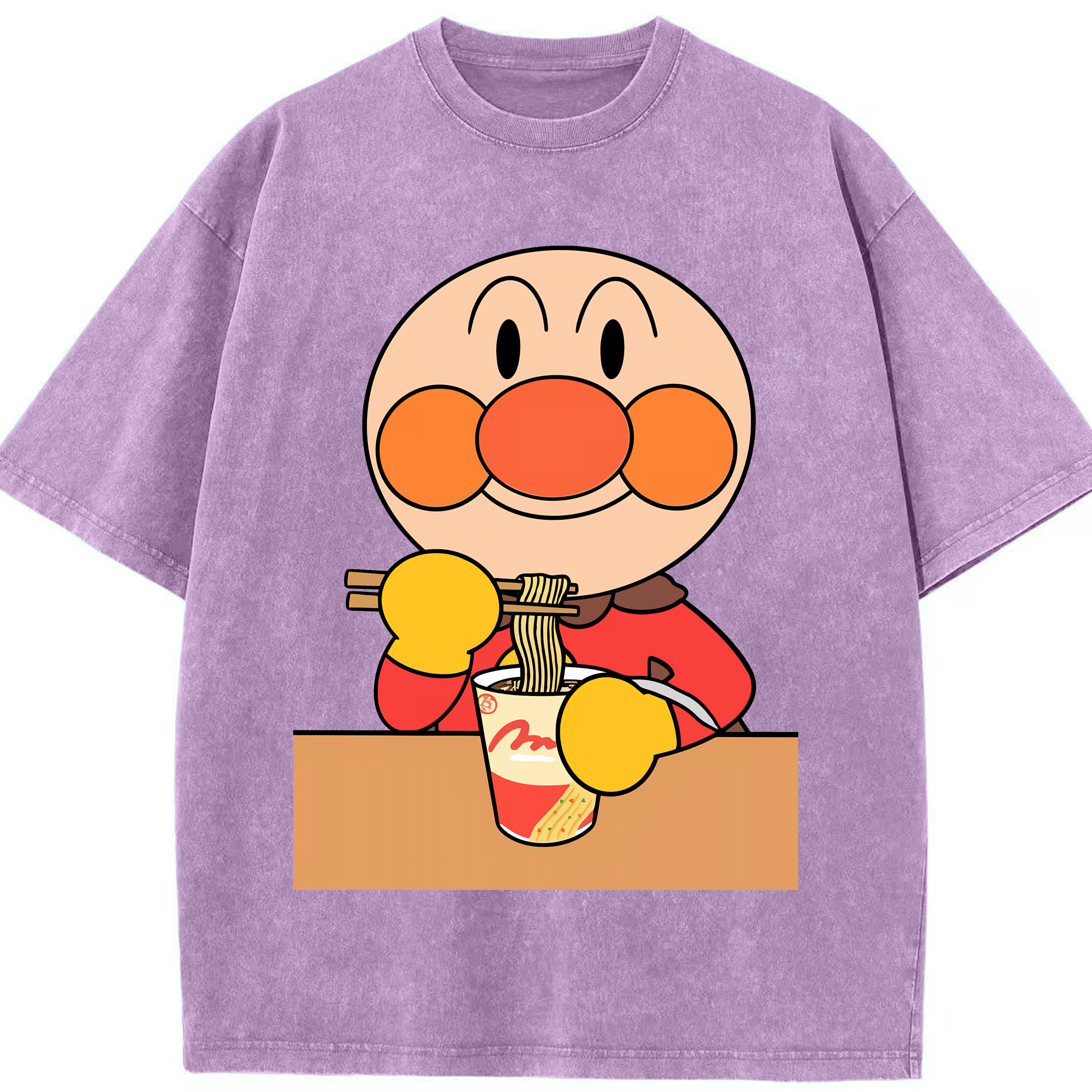 （画像用） アンパンマン Anpanman 綿100% ヴィンテージ風 半袖Tシャツ（フロントプリント）