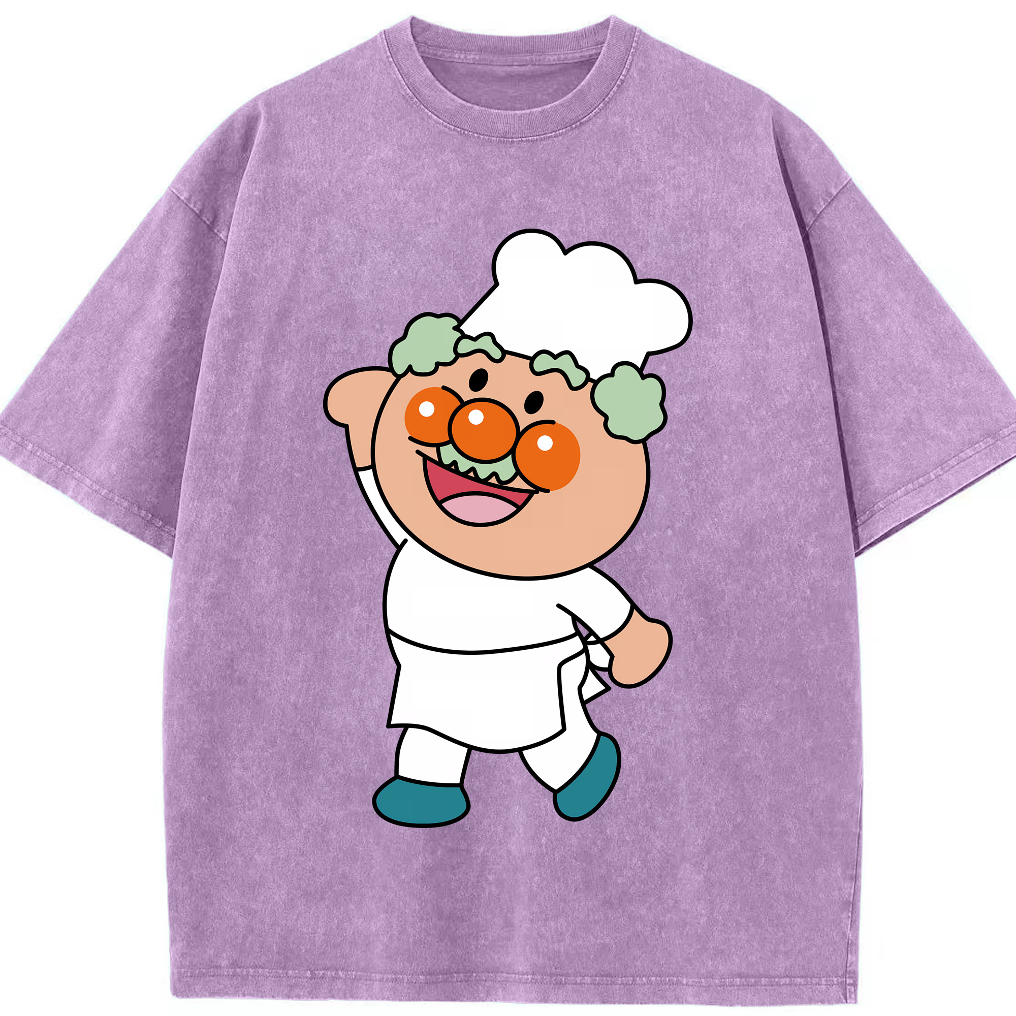 （画像用） アンパンマン Anpanman 綿100% ヴィンテージ風 半袖Tシャツ（フロントプリント）