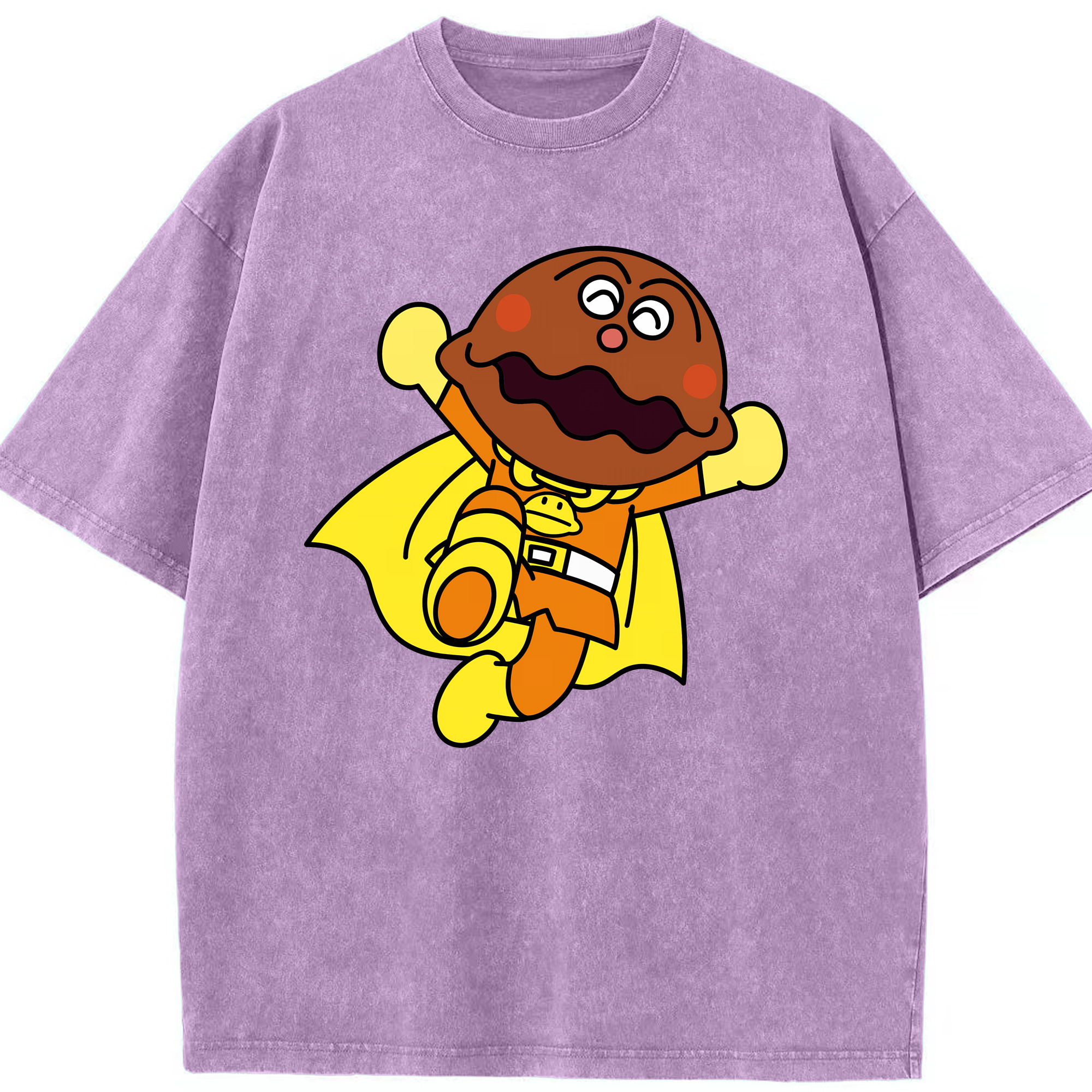 （画像用） アンパンマン Anpanman 綿100% ヴィンテージ風 半袖Tシャツ（フロントプリント）