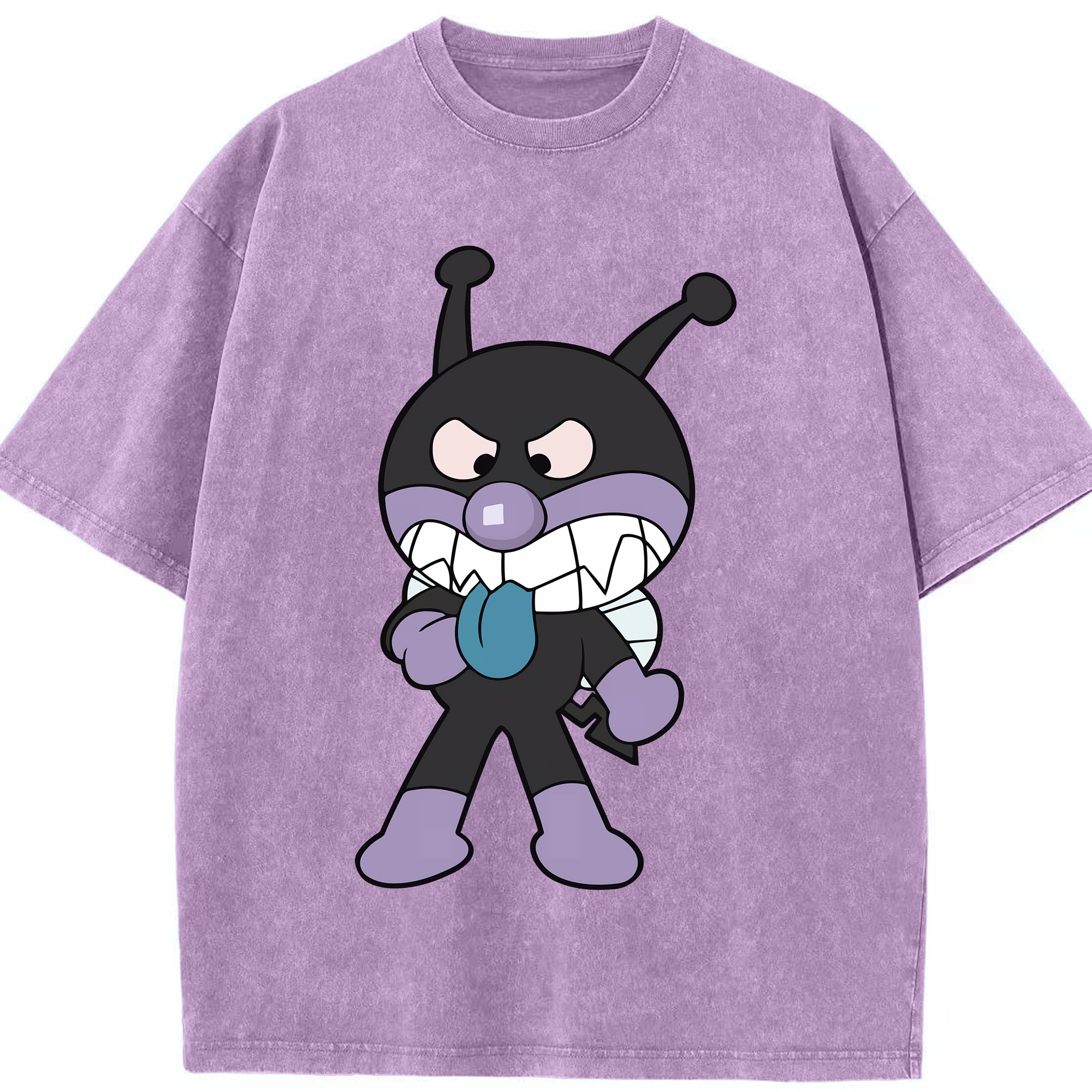 （画像用） アンパンマン Anpanman 綿100% ヴィンテージ風 半袖Tシャツ（フロントプリント）
