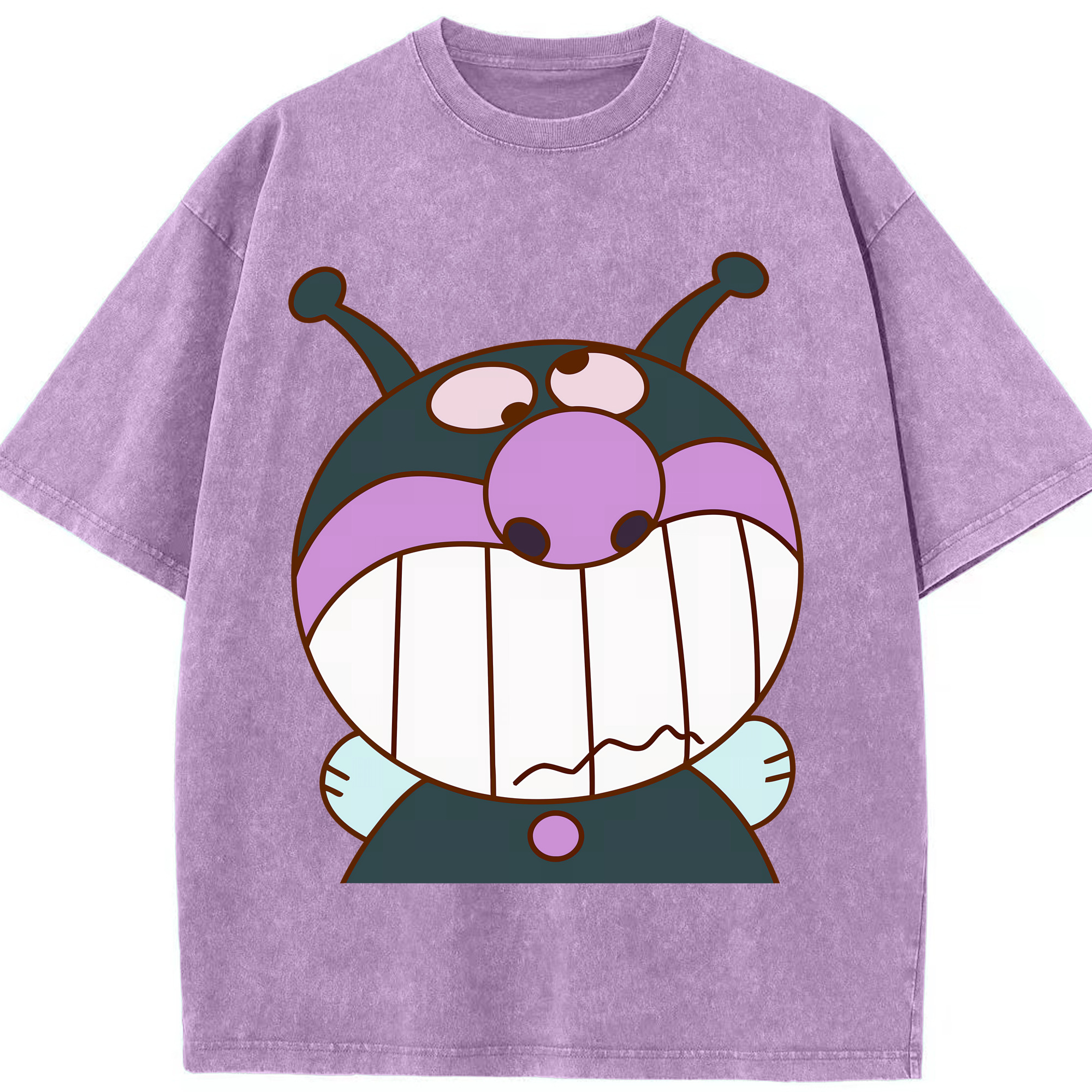 （画像用） アンパンマン Anpanman 綿100% ヴィンテージ風 半袖Tシャツ（フロントプリント）