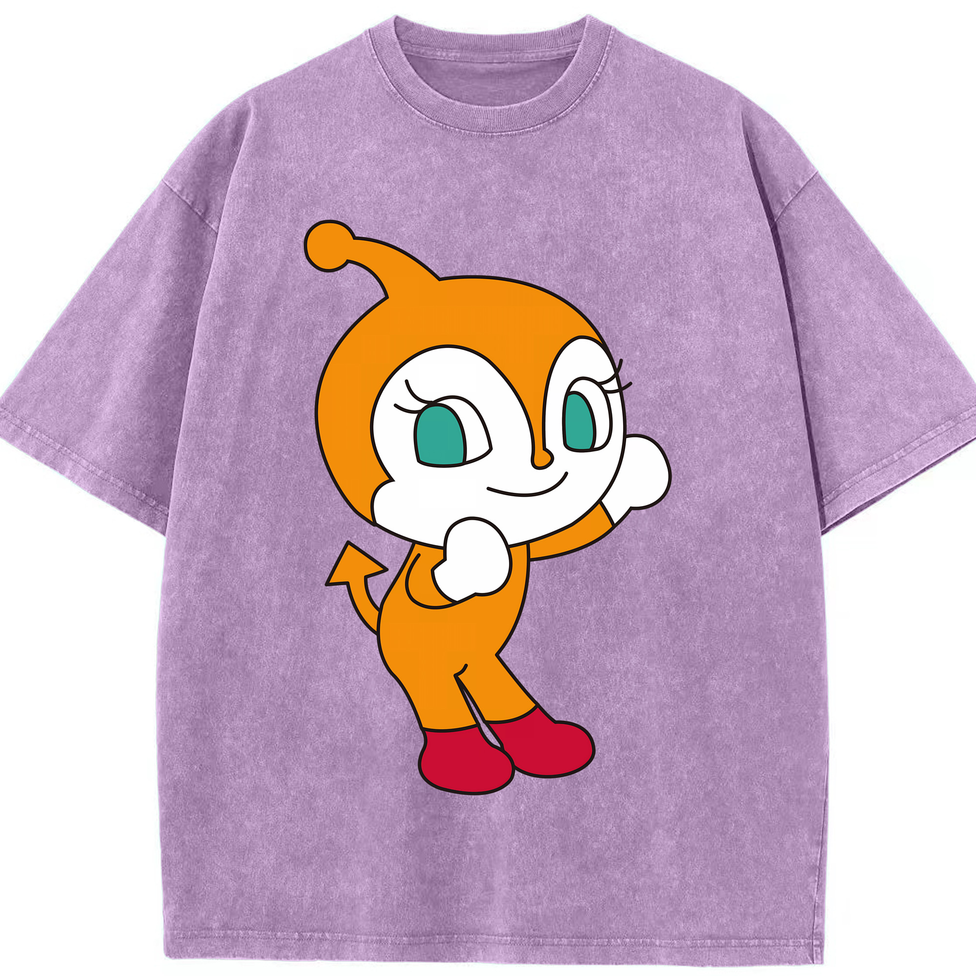 （画像用） アンパンマン Anpanman 綿100% ヴィンテージ風 半袖Tシャツ（フロントプリント）