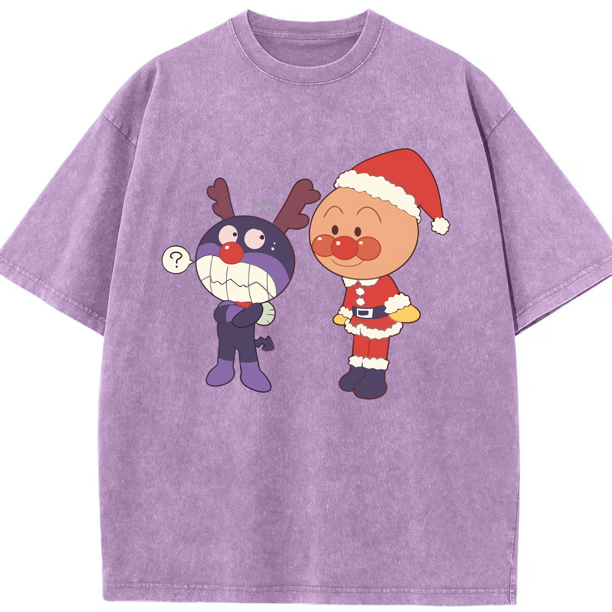 （画像用） アンパンマン Anpanman 綿100% ヴィンテージ風 半袖Tシャツ（フロントプリント）
