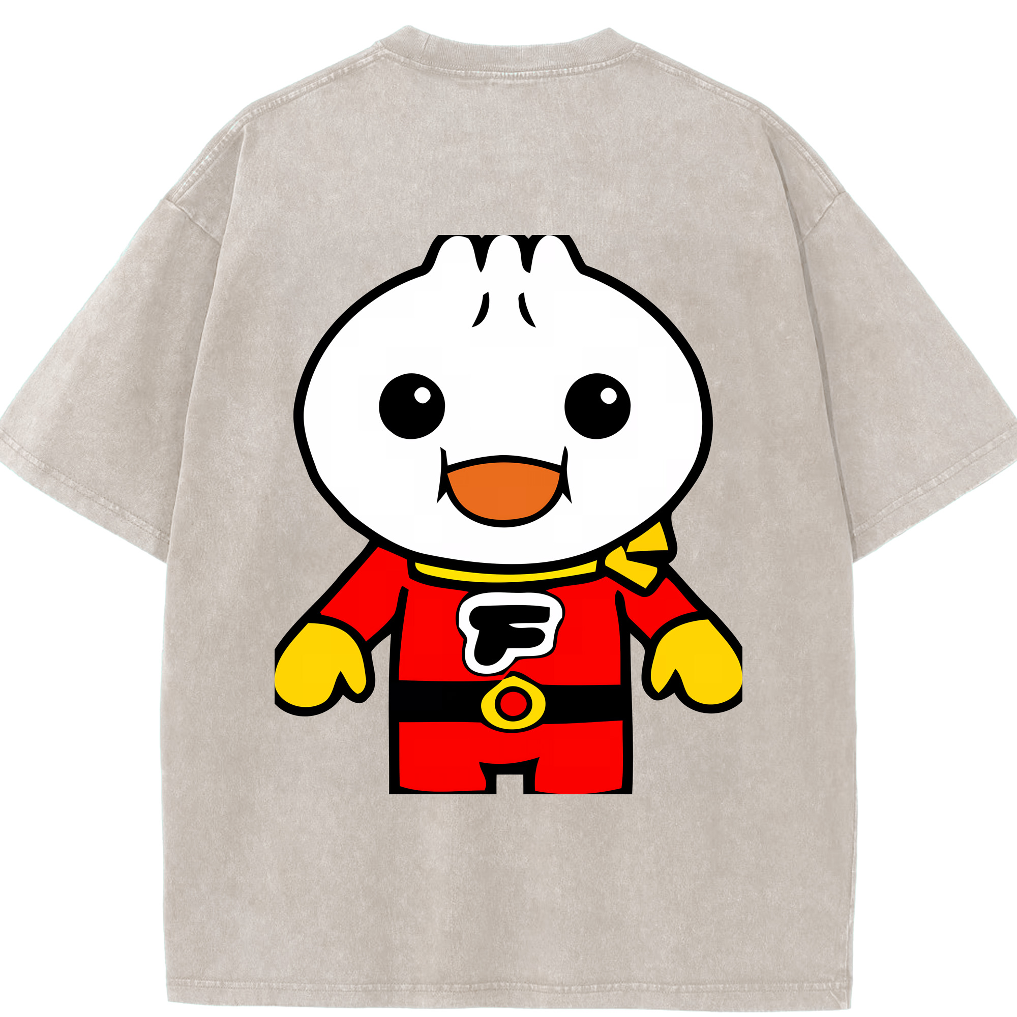 （画像用） アンパンマン Anpanman 綿100% ヴィンテージ風 半袖Tシャツ（背面プリント）