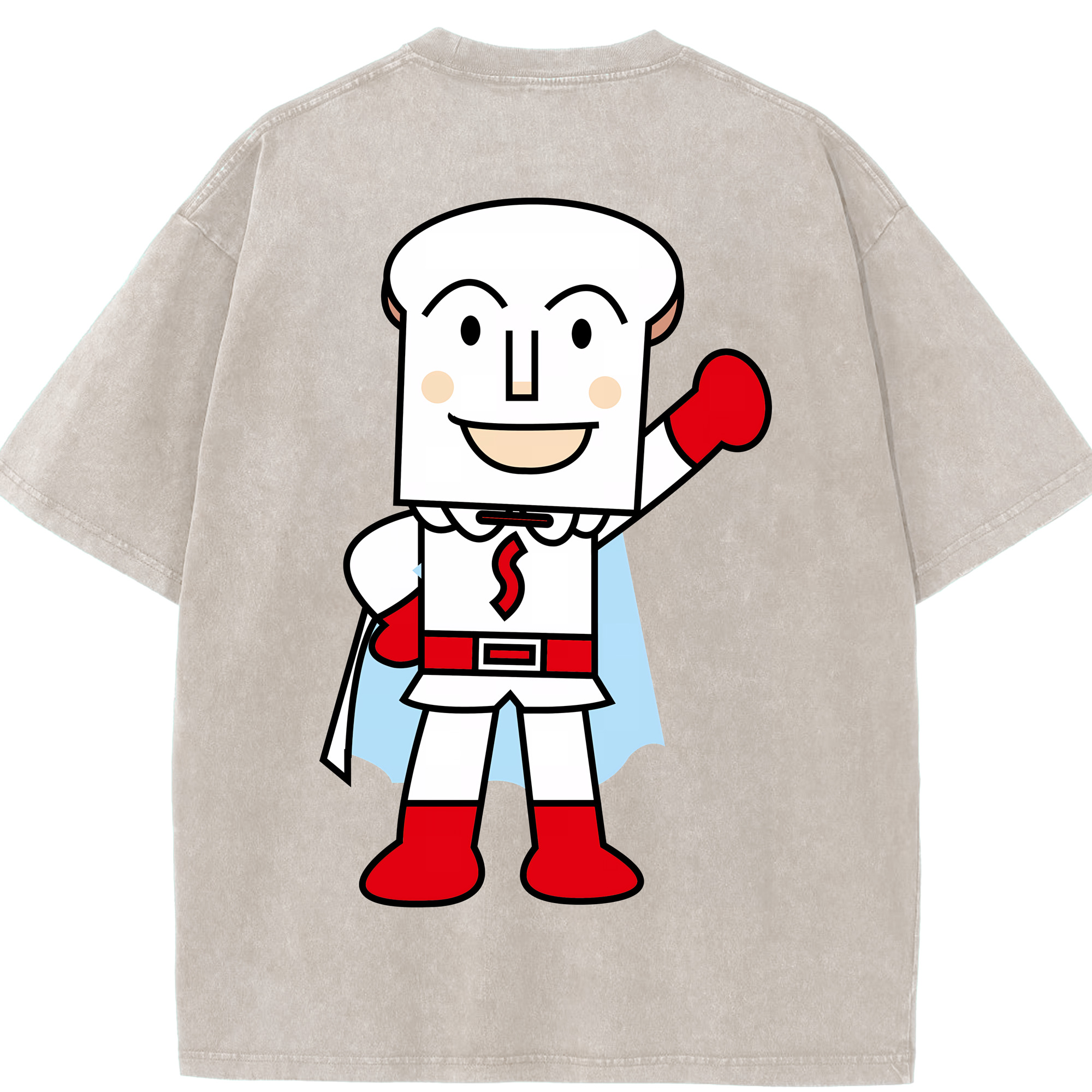 （画像用） アンパンマン Anpanman 綿100% ヴィンテージ風 半袖Tシャツ（背面プリント）