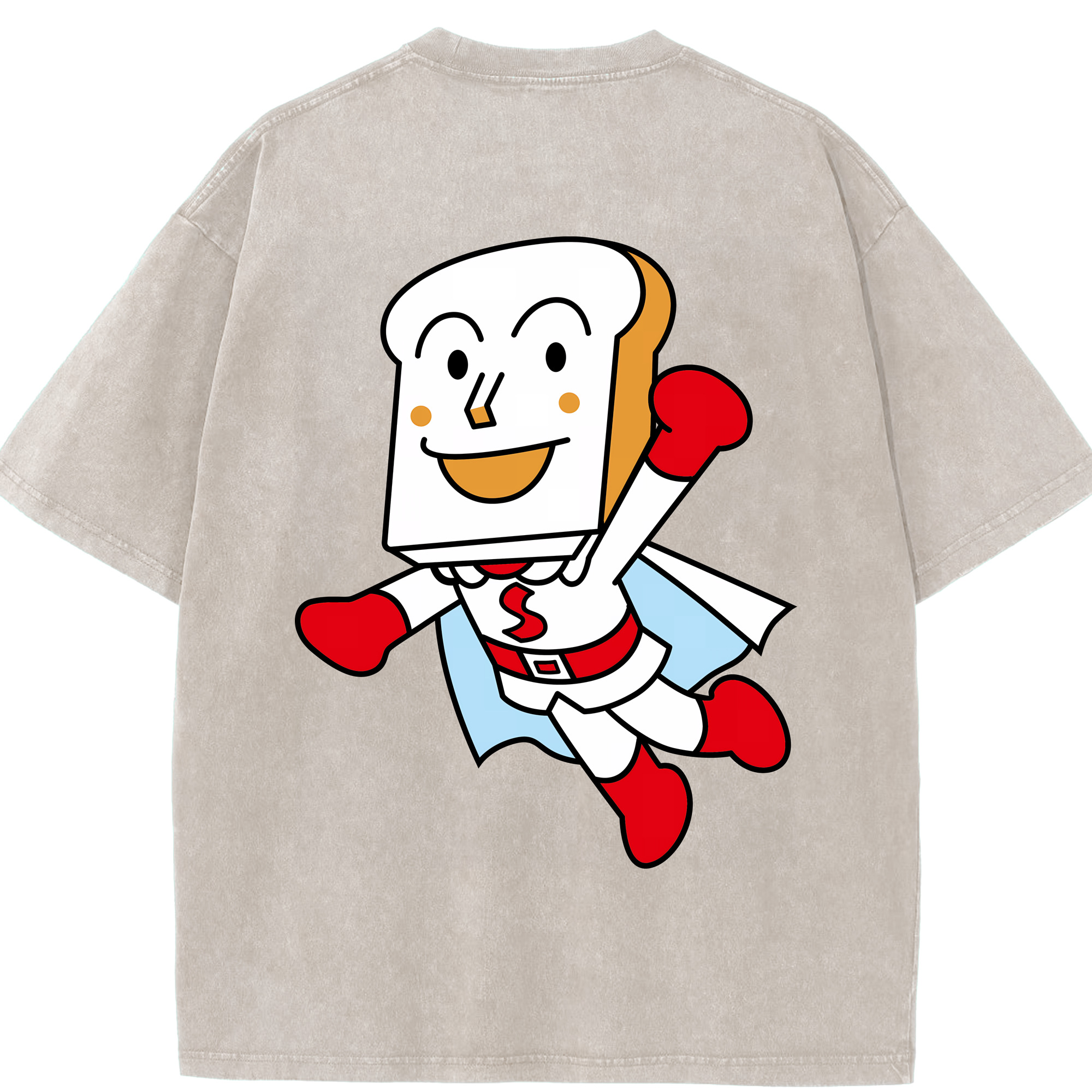 （画像用） アンパンマン Anpanman 綿100% ヴィンテージ風 半袖Tシャツ（背面プリント）