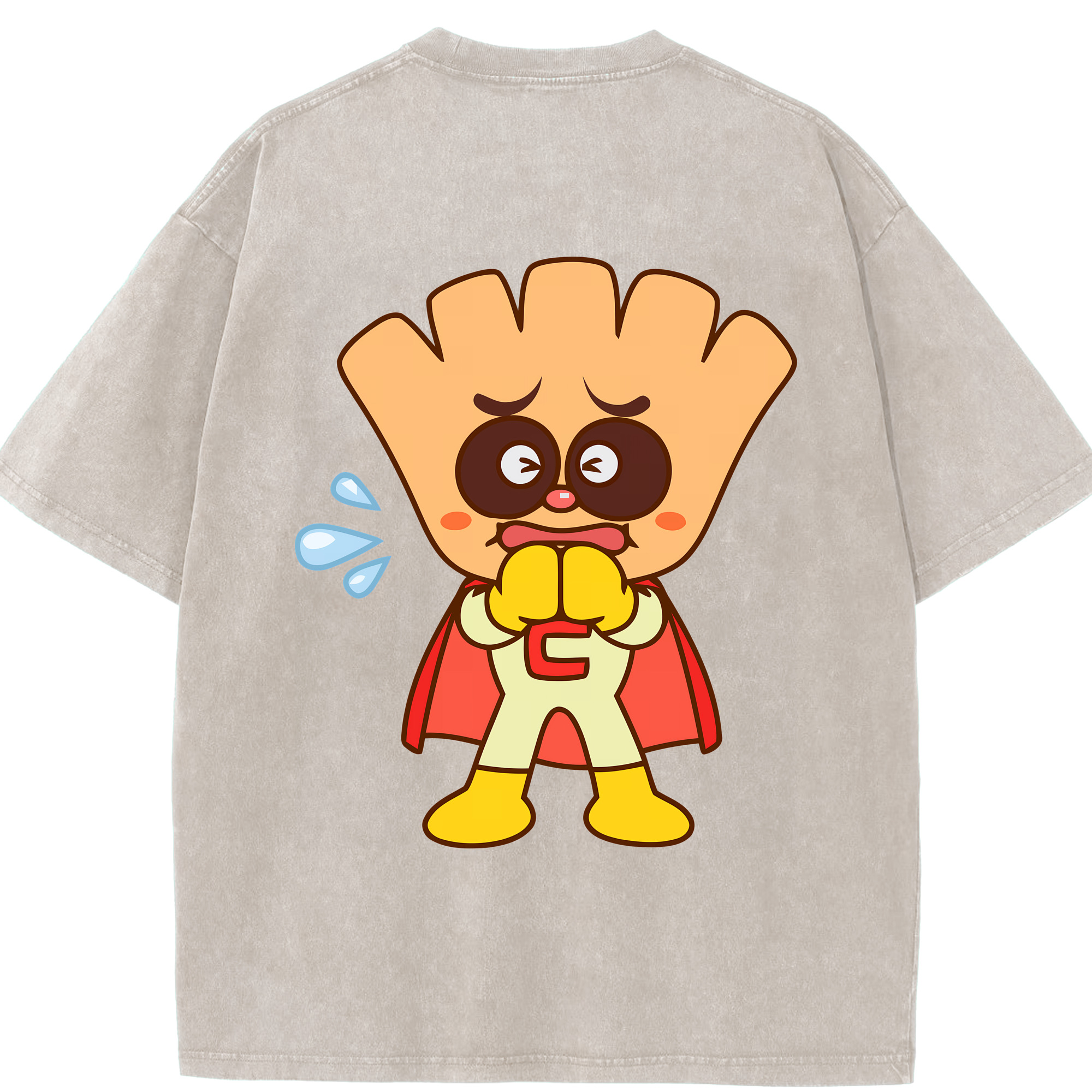 （画像用） アンパンマン Anpanman 綿100% ヴィンテージ風 半袖Tシャツ（背面プリント）