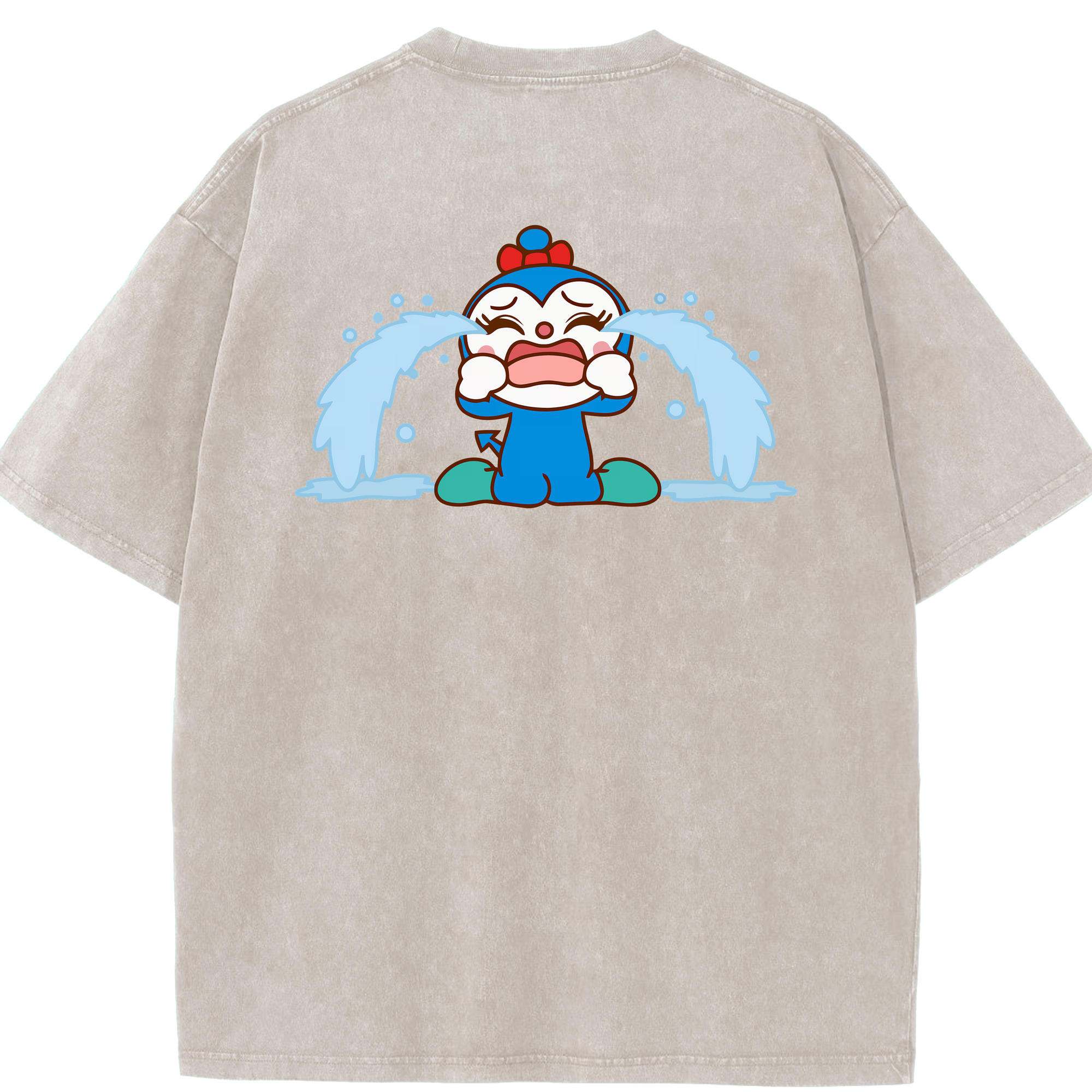 （画像用） アンパンマン Anpanman 綿100% ヴィンテージ風 半袖Tシャツ（背面プリント）