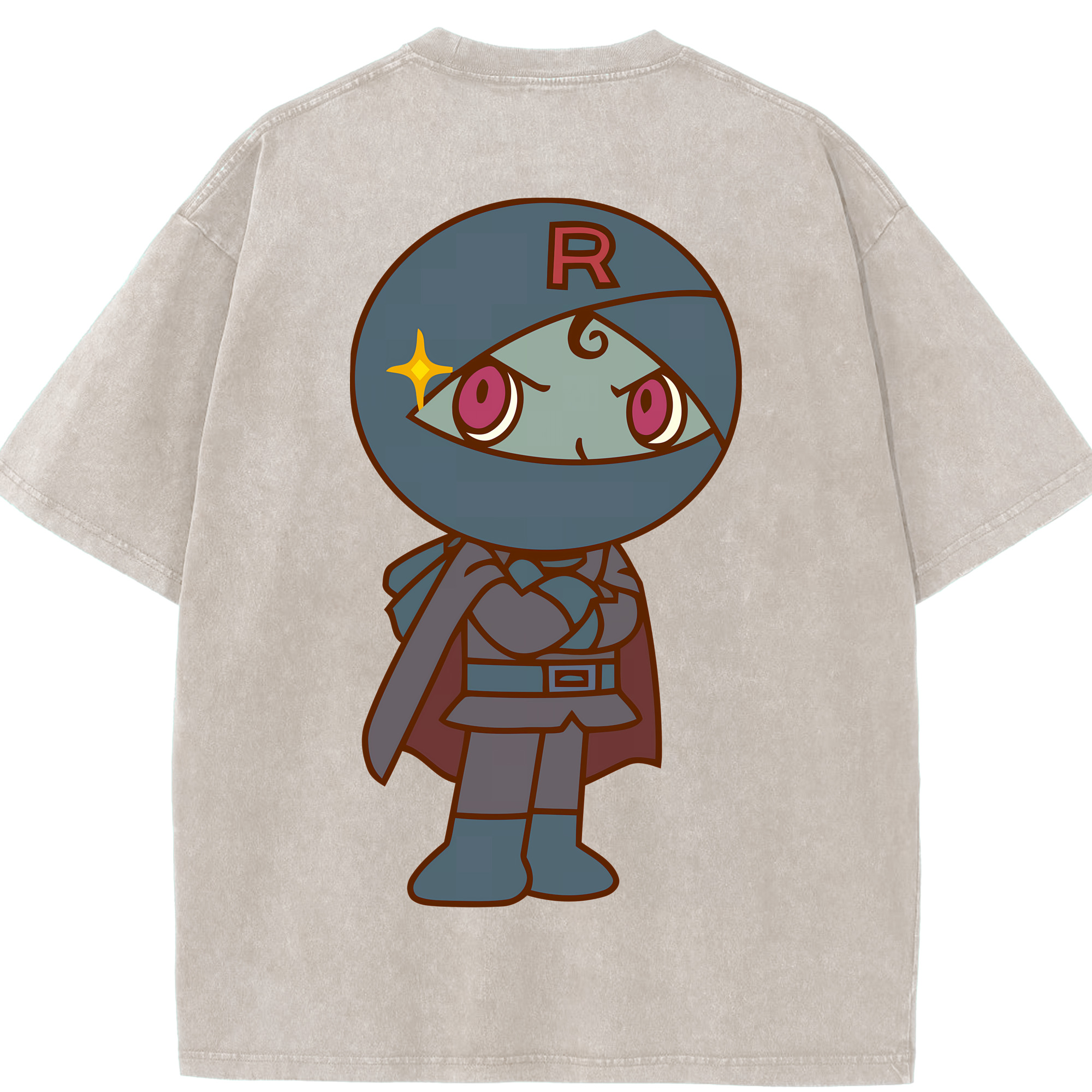 （画像用） アンパンマン Anpanman 綿100% ヴィンテージ風 半袖Tシャツ（背面プリント）