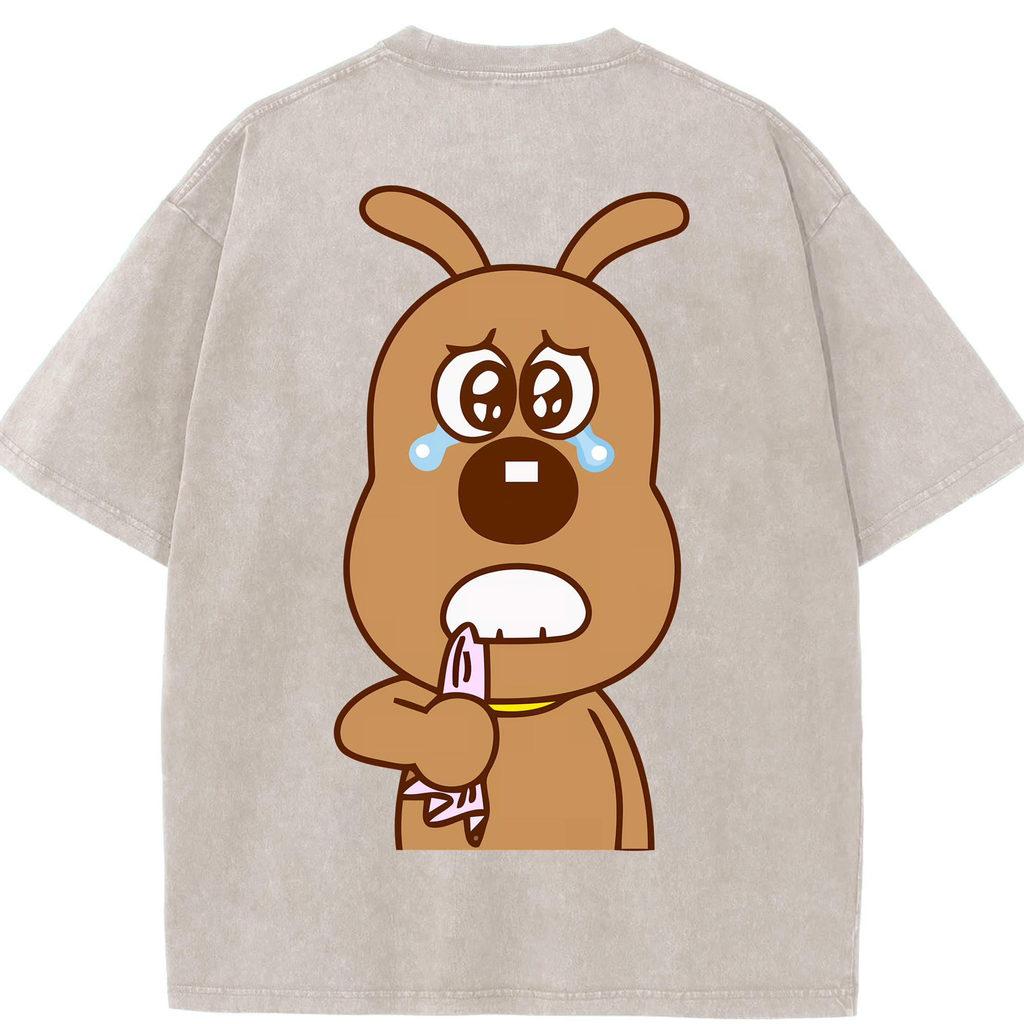 （画像用） アンパンマン Anpanman 綿100% ヴィンテージ風 半袖Tシャツ（背面プリント）