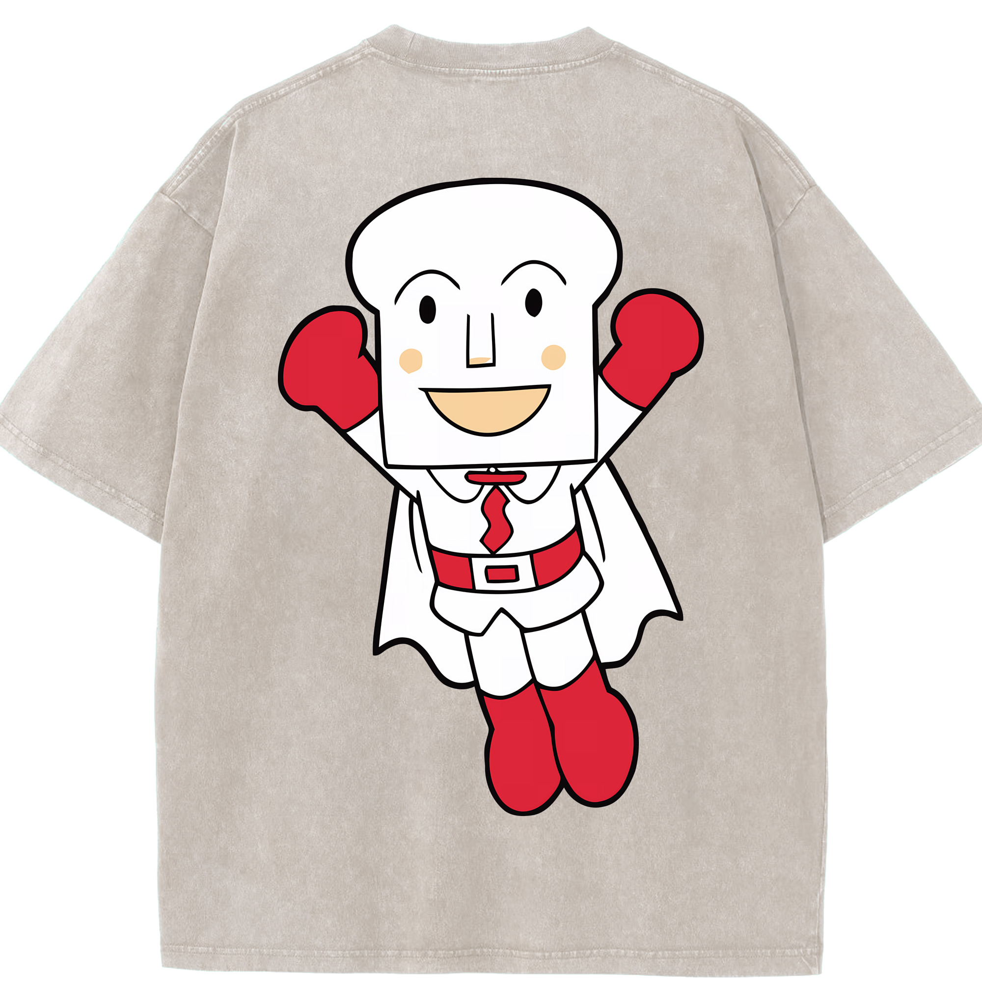 （画像用） アンパンマン Anpanman 綿100% ヴィンテージ風 半袖Tシャツ（背面プリント）