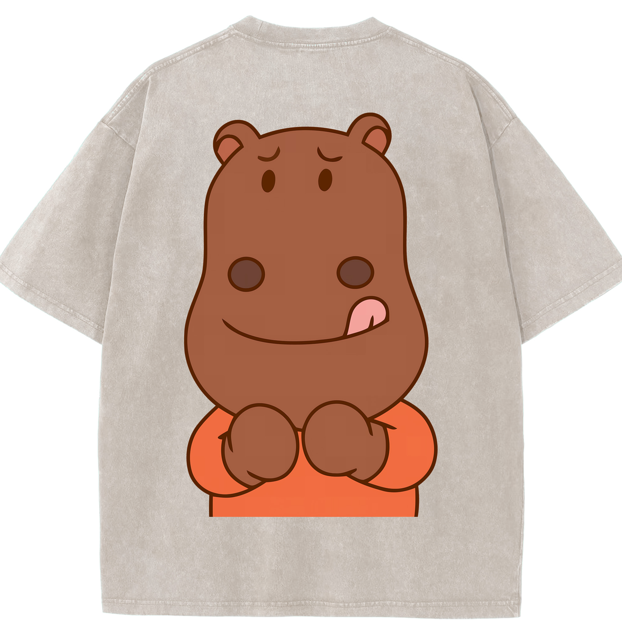 （画像用） アンパンマン Anpanman 綿100% ヴィンテージ風 半袖Tシャツ（背面プリント）