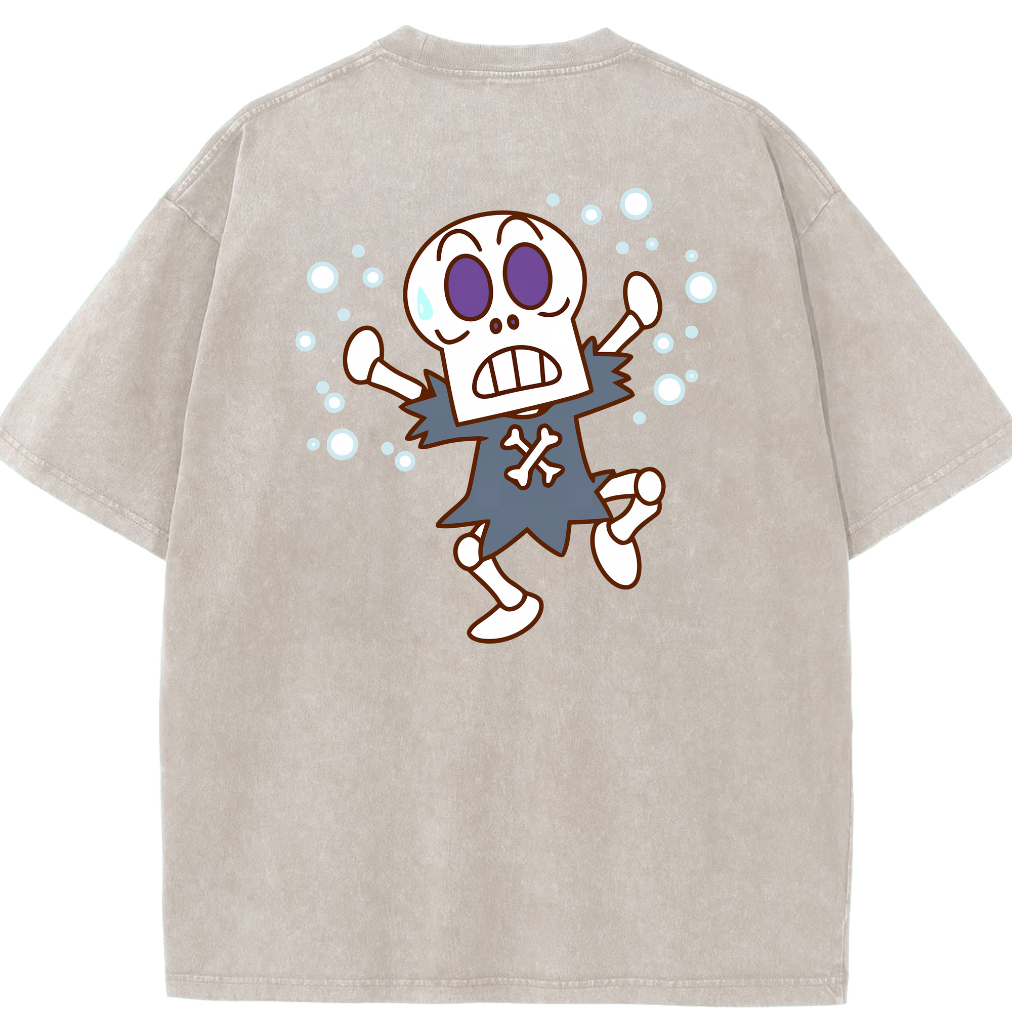 （画像用） アンパンマン Anpanman 綿100% ヴィンテージ風 半袖Tシャツ（背面プリント）