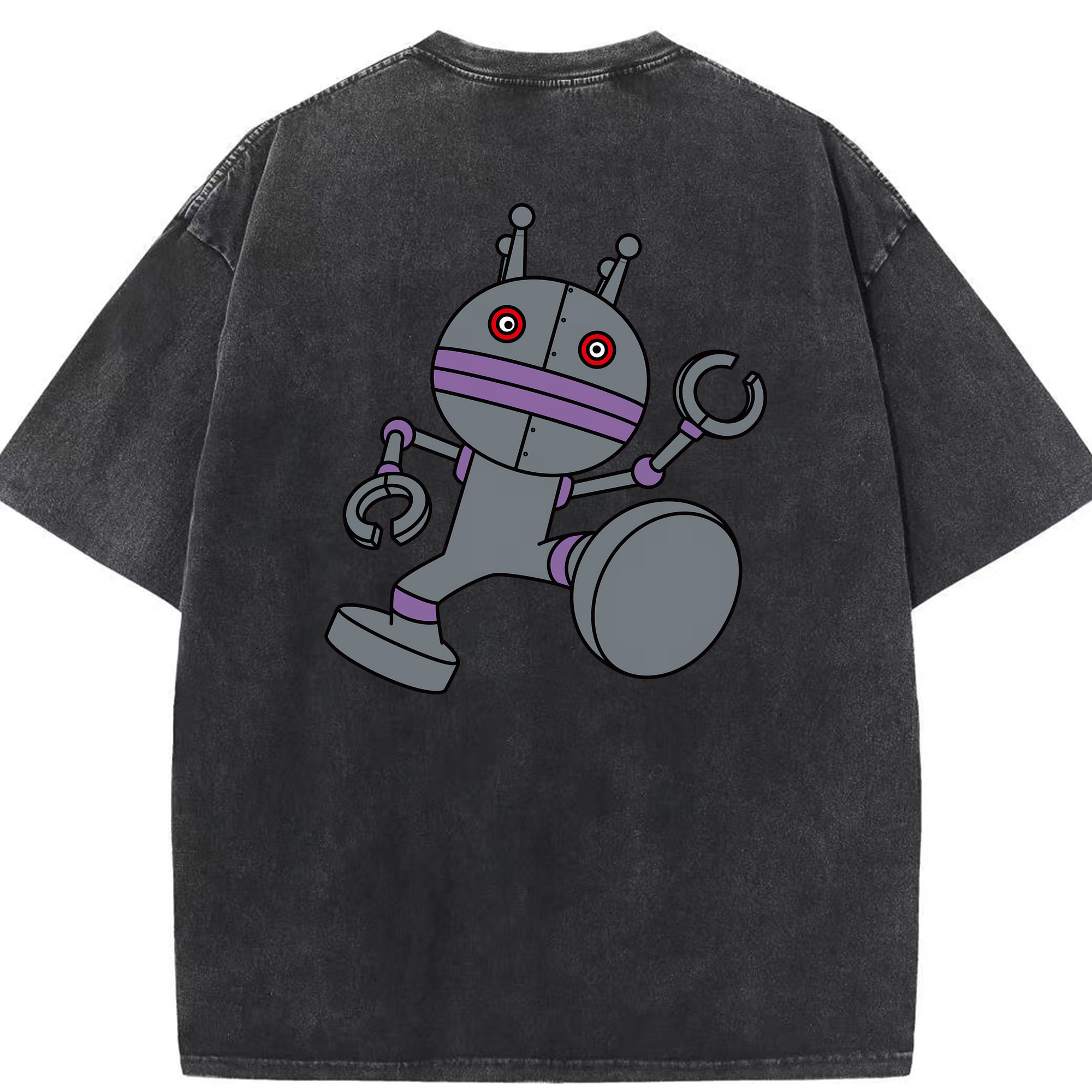（画像用） アンパンマン Anpanman 綿100% ヴィンテージ風 半袖Tシャツ（背面プリント）