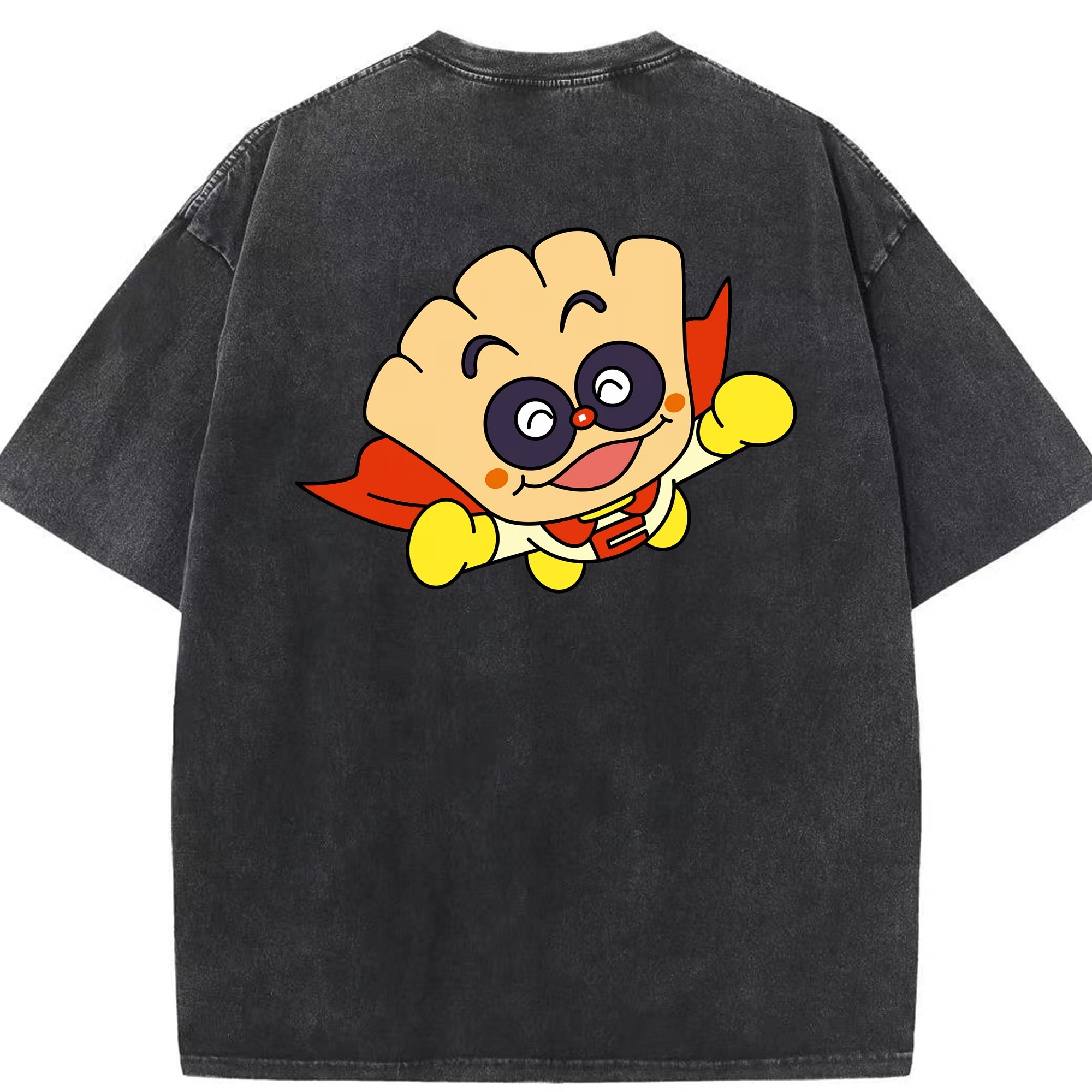 （画像用） アンパンマン Anpanman 綿100% ヴィンテージ風 半袖Tシャツ（背面プリント）