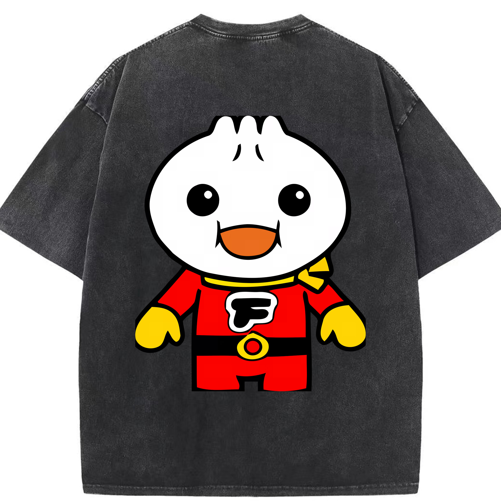 （画像用） アンパンマン Anpanman 綿100% ヴィンテージ風 半袖Tシャツ（背面プリント）