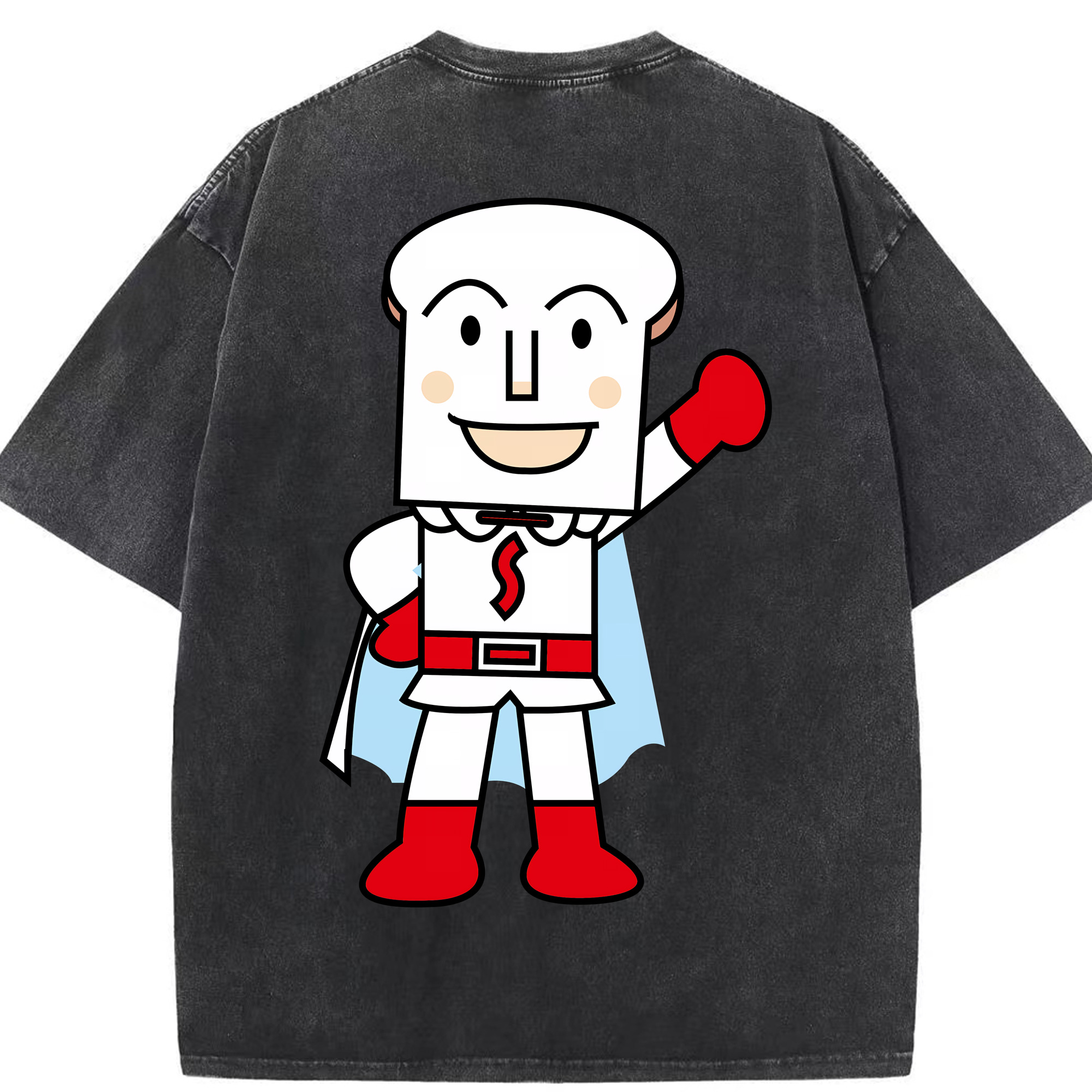 （画像用） アンパンマン Anpanman 綿100% ヴィンテージ風 半袖Tシャツ（背面プリント）