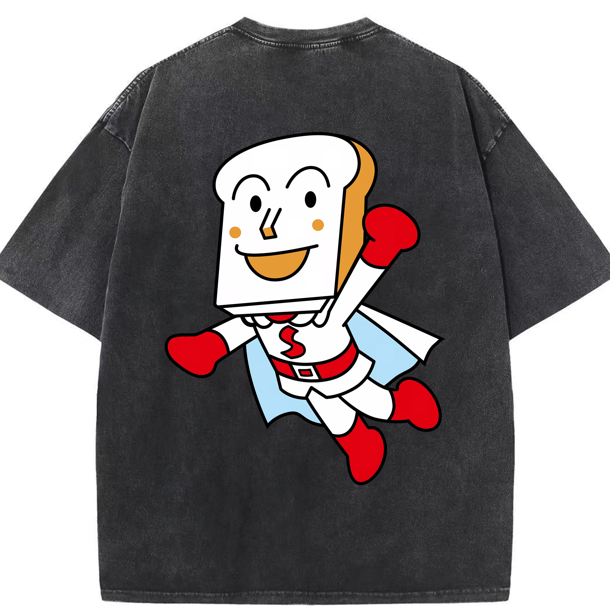 （画像用） アンパンマン Anpanman 綿100% ヴィンテージ風 半袖Tシャツ（背面プリント）