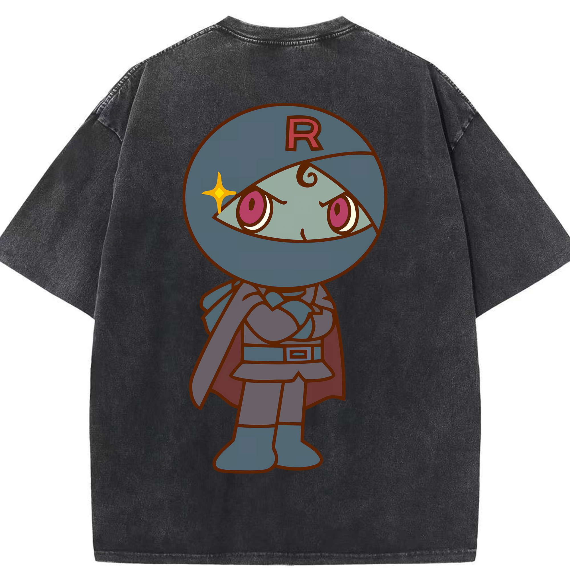 （画像用） アンパンマン Anpanman 綿100% ヴィンテージ風 半袖Tシャツ（背面プリント）