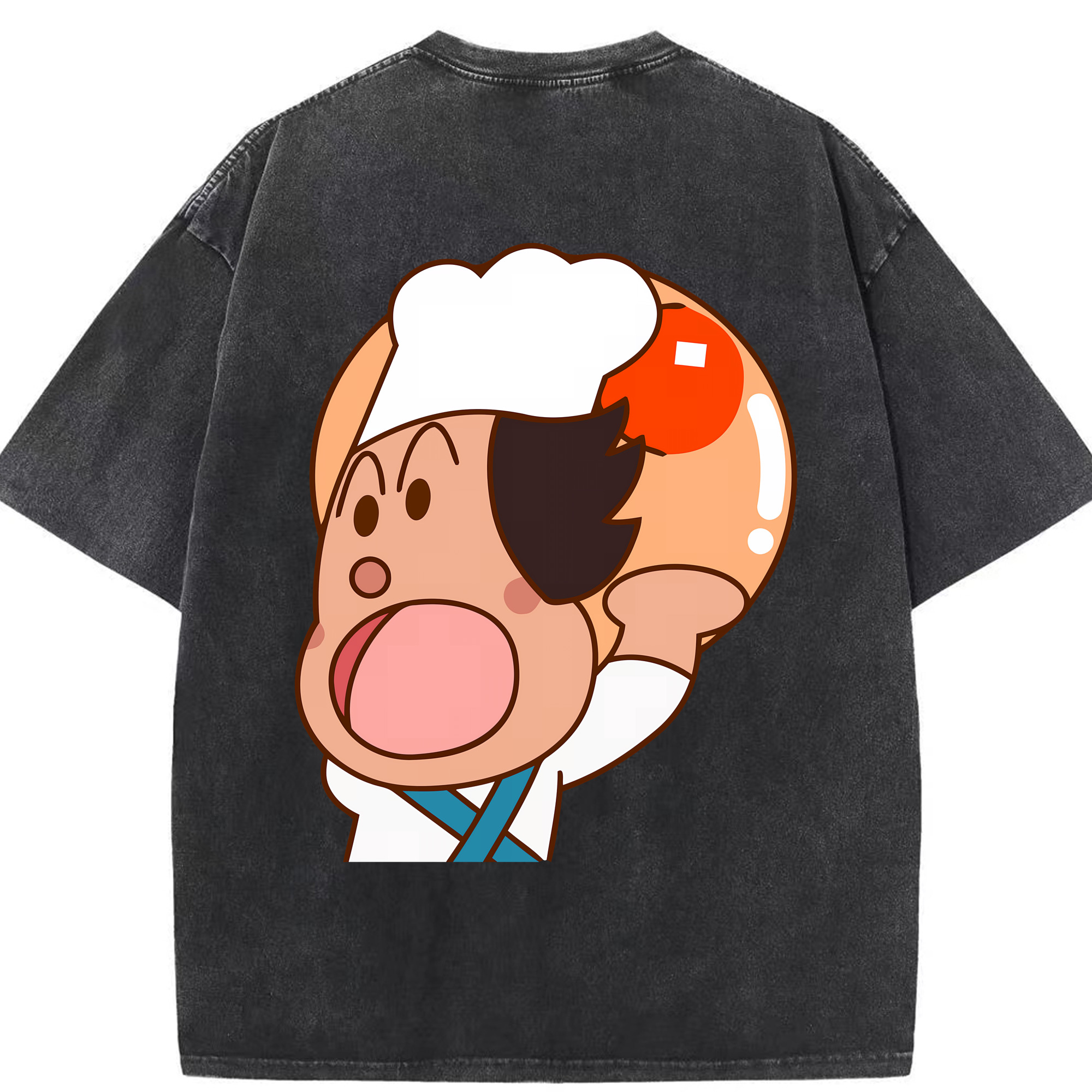 （画像用） アンパンマン Anpanman 綿100% ヴィンテージ風 半袖Tシャツ（背面プリント）