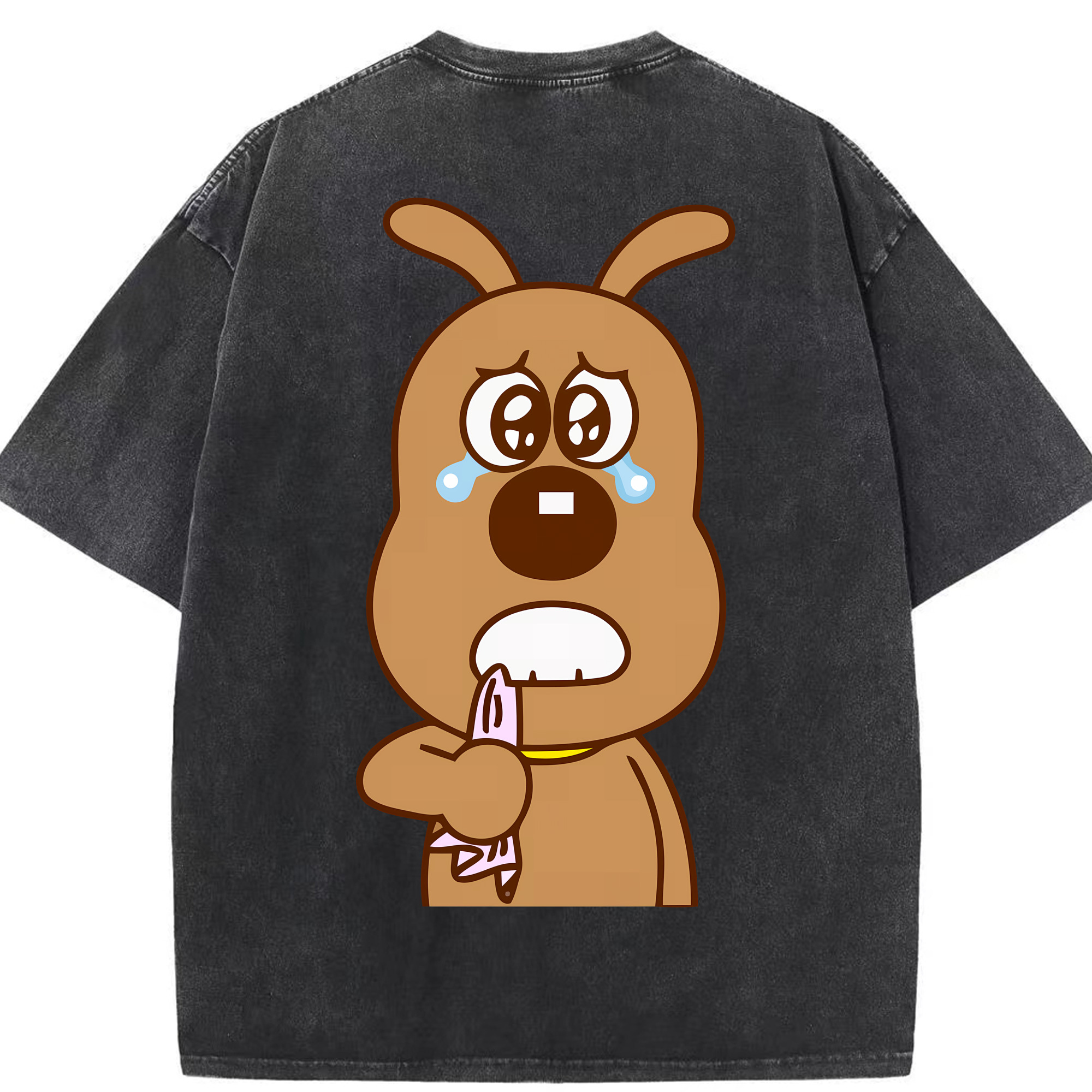 （画像用） アンパンマン Anpanman 綿100% ヴィンテージ風 半袖Tシャツ（背面プリント）