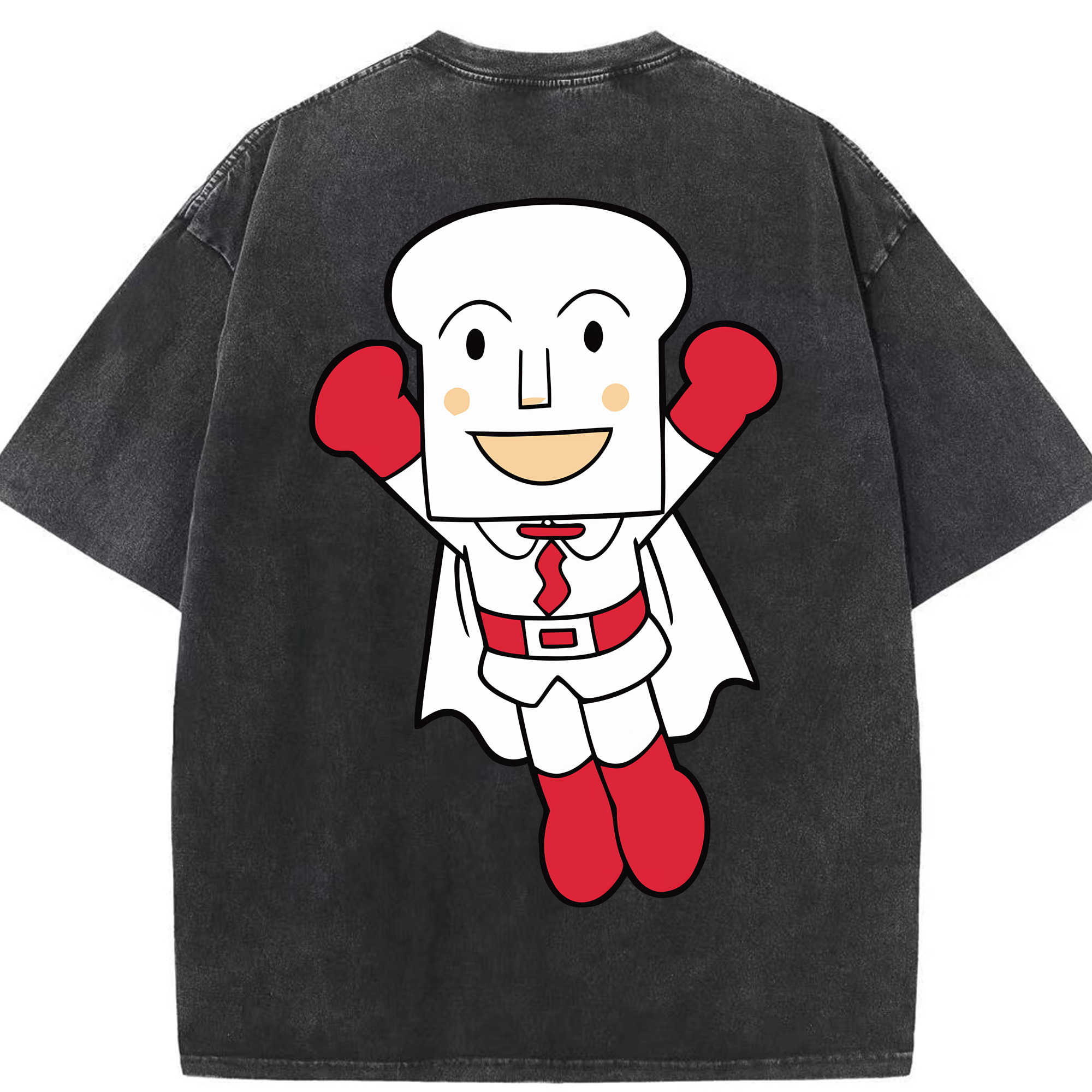 （画像用） アンパンマン Anpanman 綿100% ヴィンテージ風 半袖Tシャツ（背面プリント）