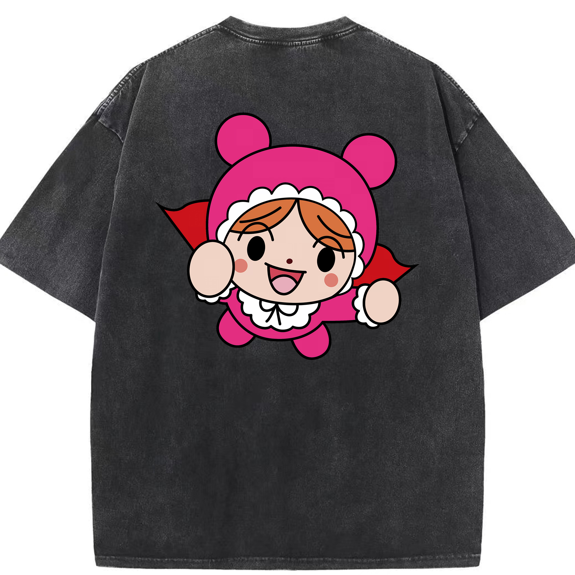 （画像用） アンパンマン Anpanman 綿100% ヴィンテージ風 半袖Tシャツ（背面プリント）