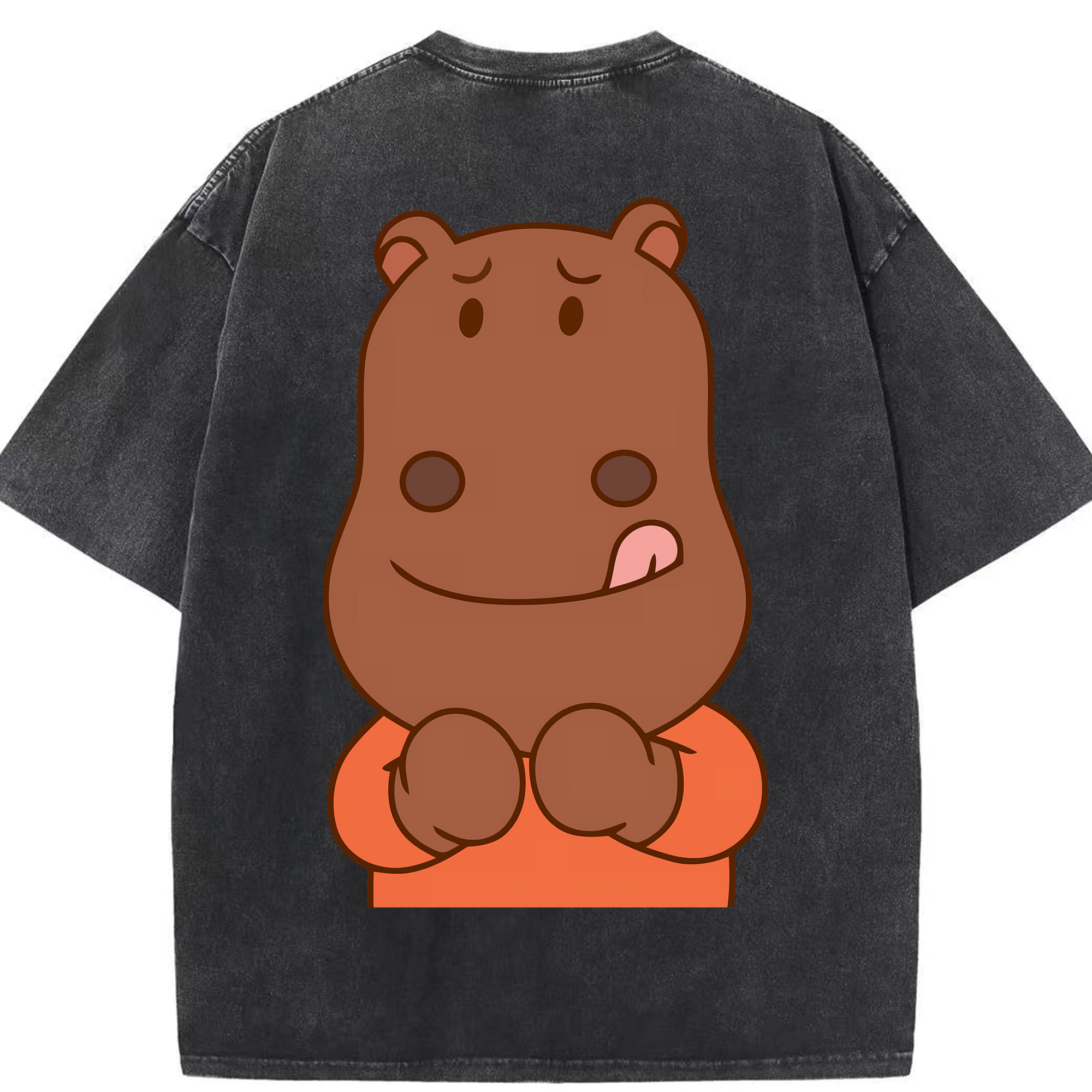 （画像用） アンパンマン Anpanman 綿100% ヴィンテージ風 半袖Tシャツ（背面プリント）